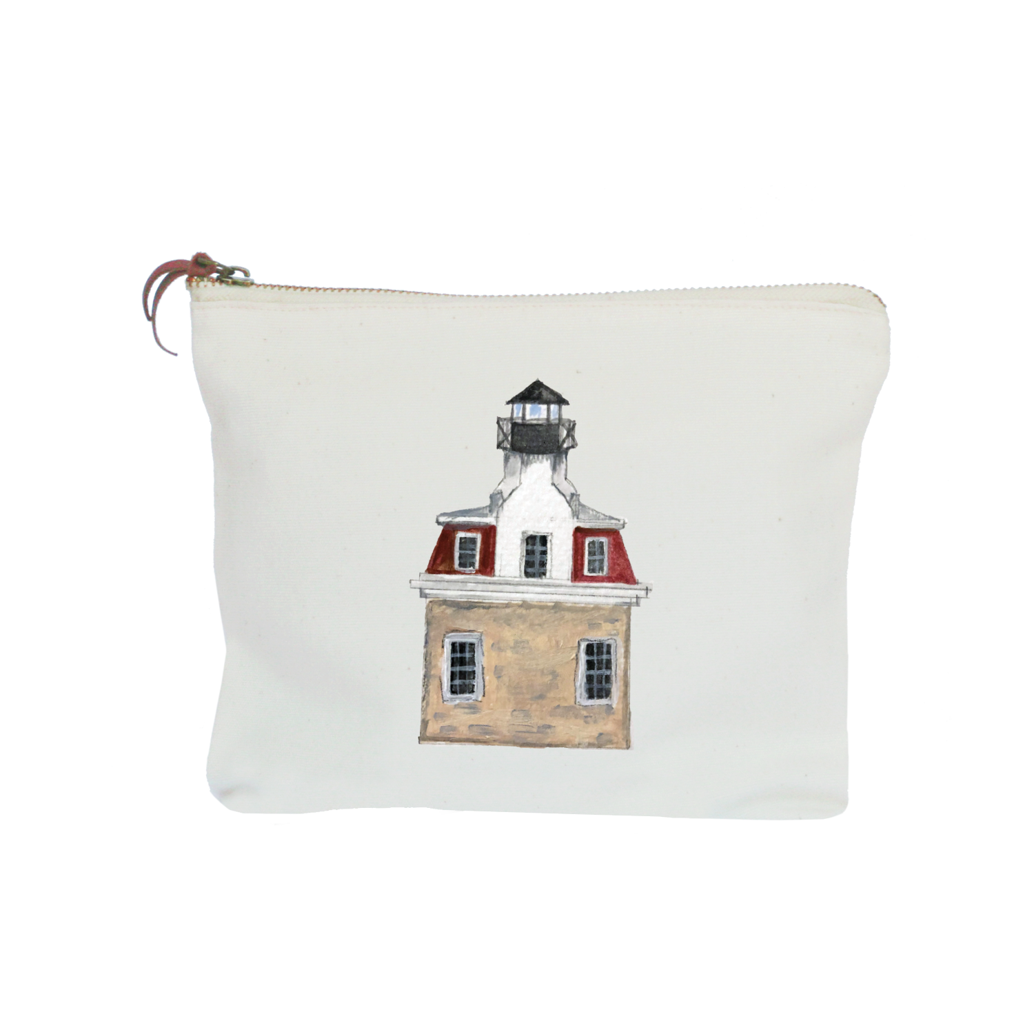 fairfield lighthouse zipper pouch