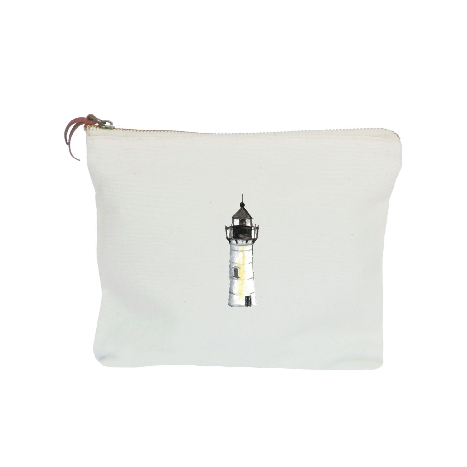 nubble lighthouse zipper pouch