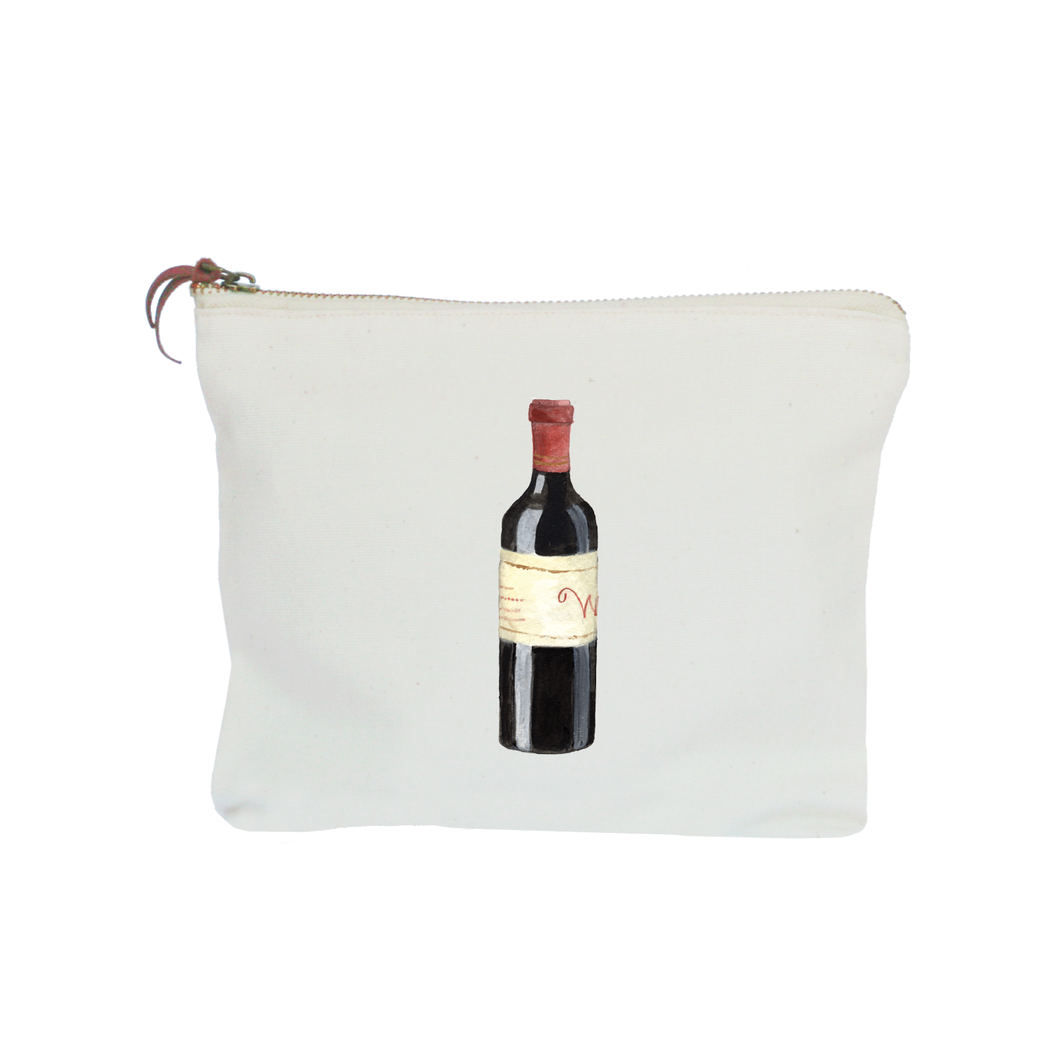 bottle of red zipper pouch