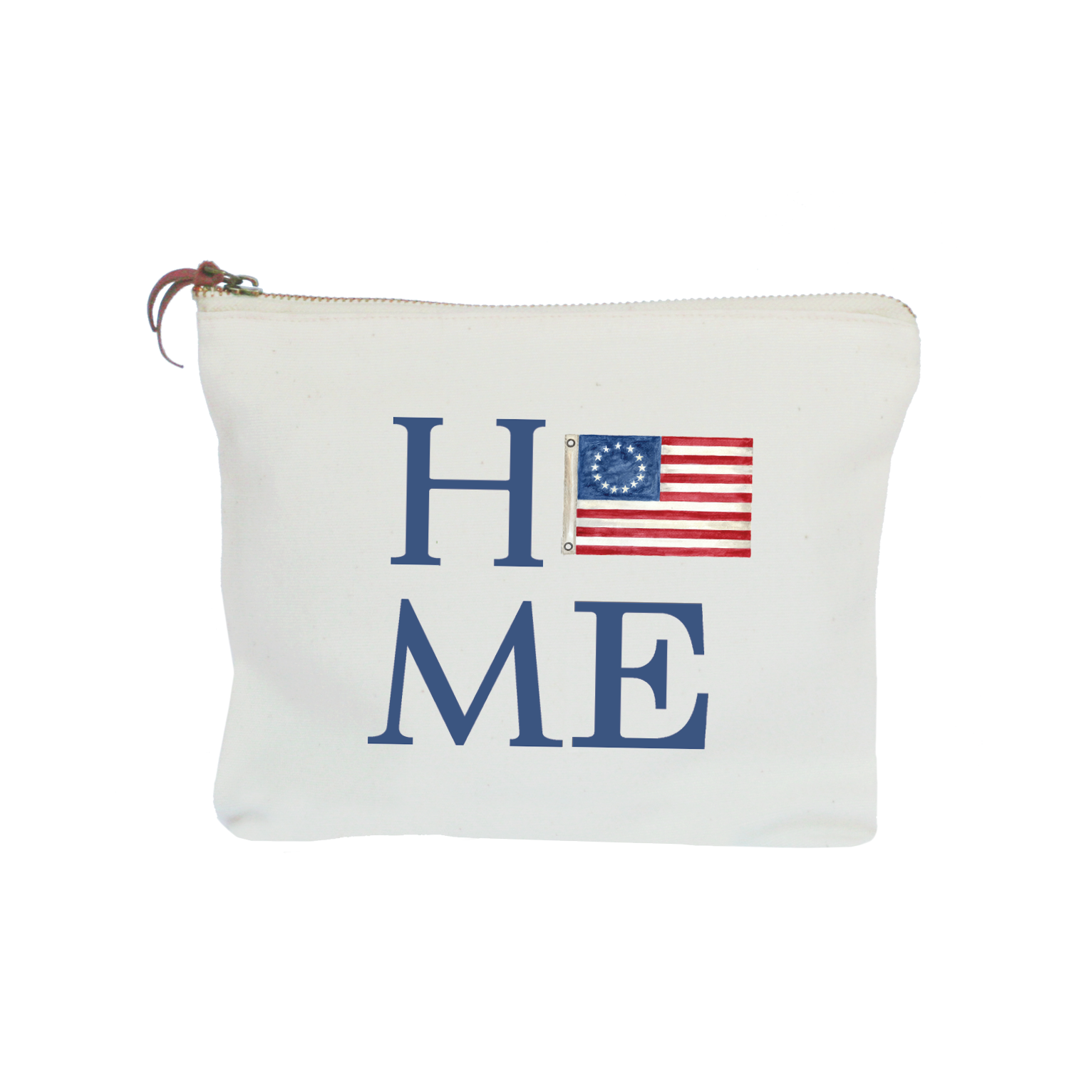 home american flag zipper pouch