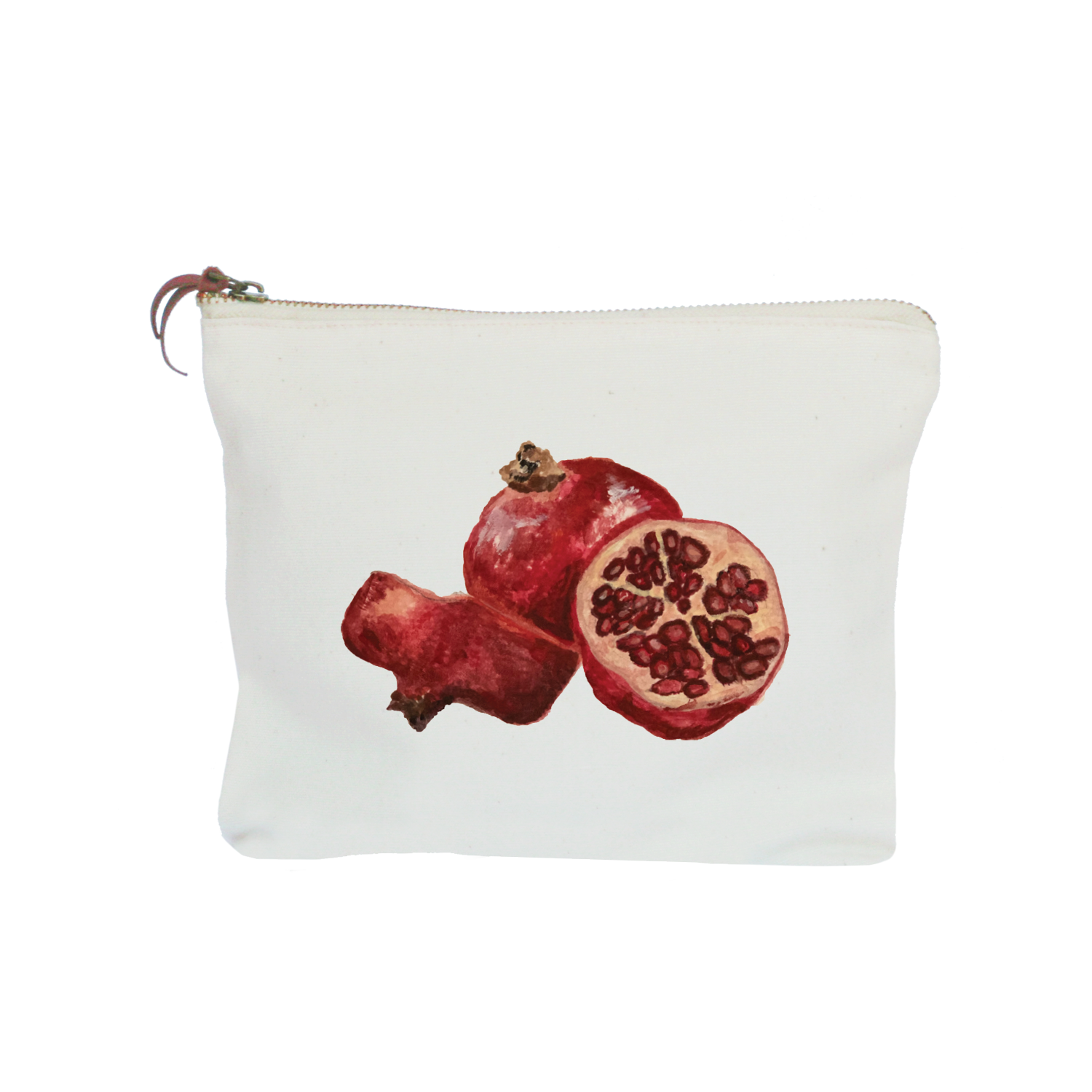 pomegranate zipper pouch