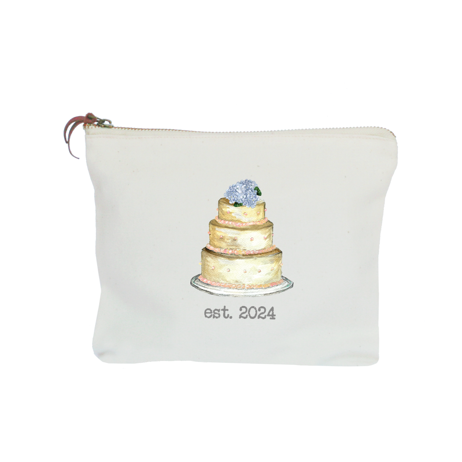 wedding cake 2024 zipper pouch