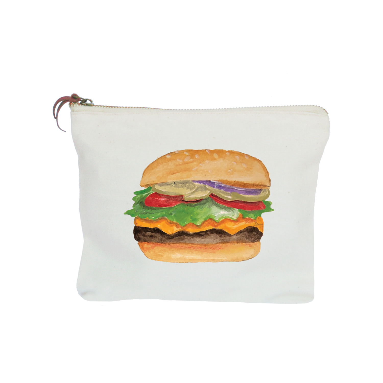 burger zipper pouch