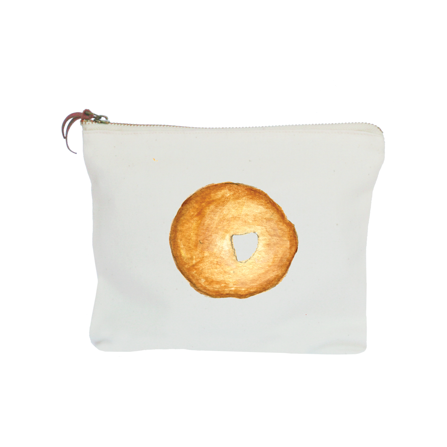 bagel zipper pouch