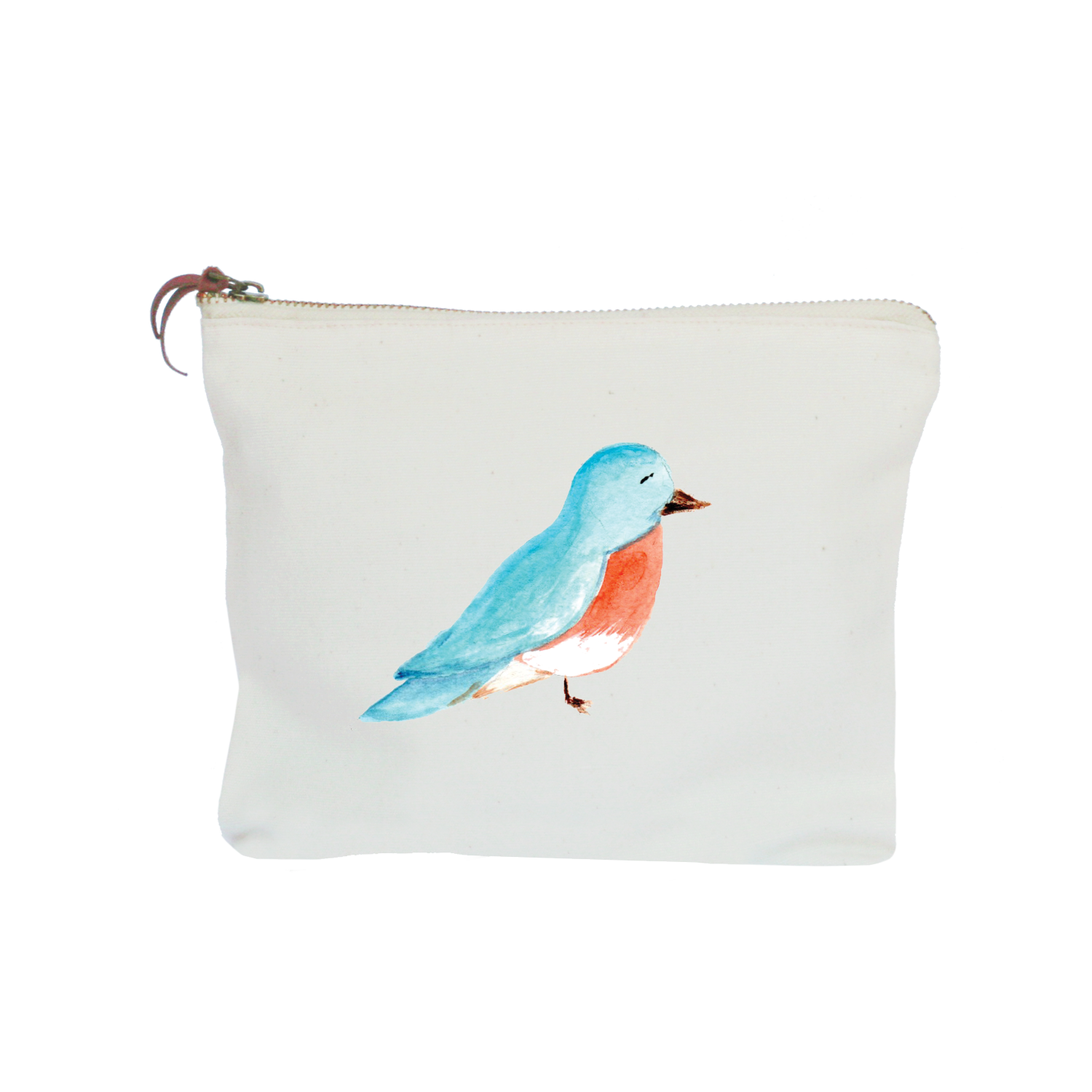 bluebird zipper pouch