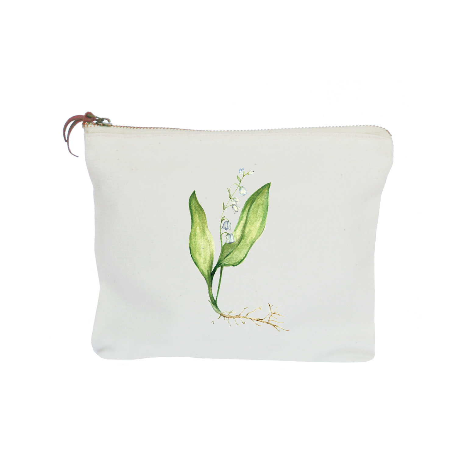 lily of the valley zipper pouch