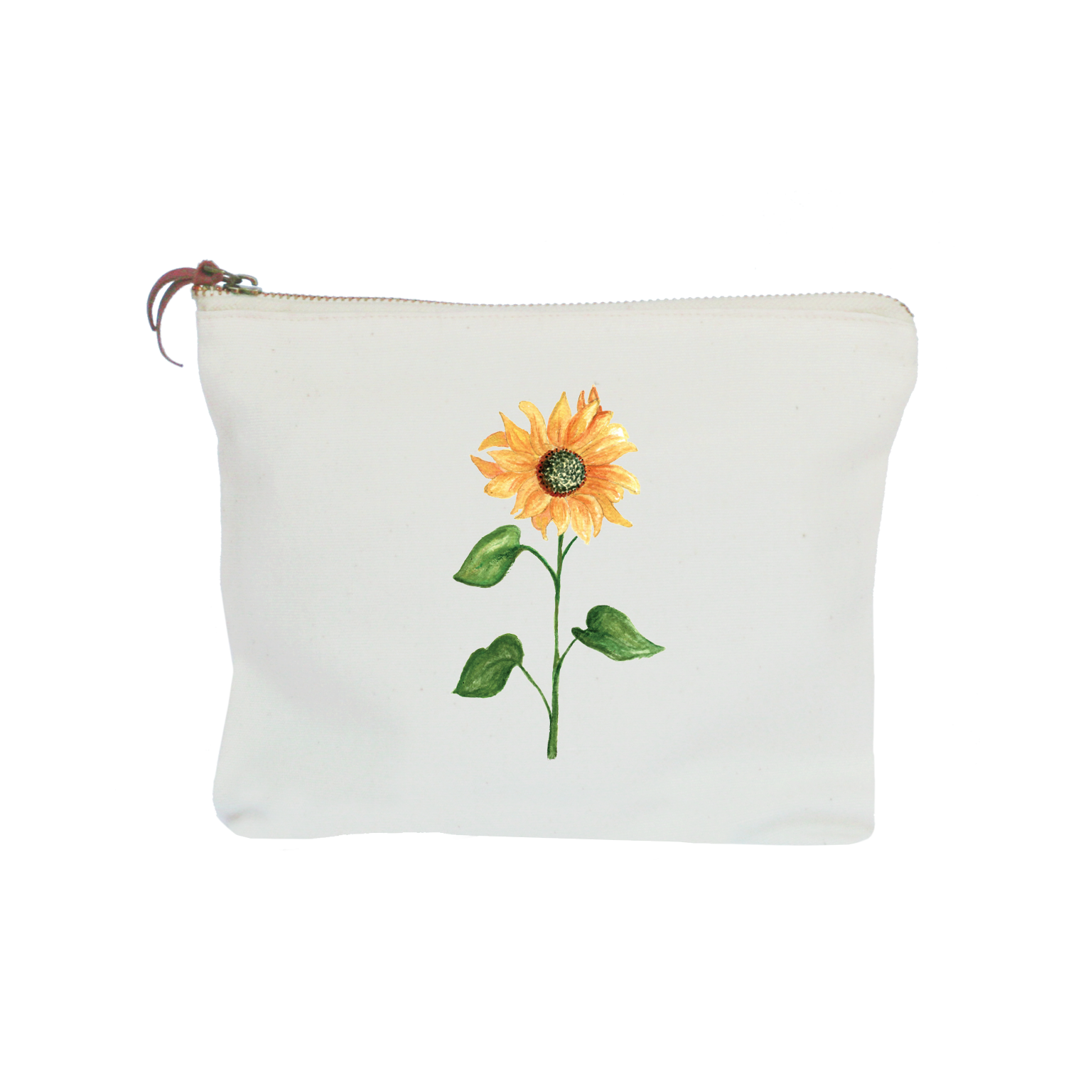 sunflower zipper pouch