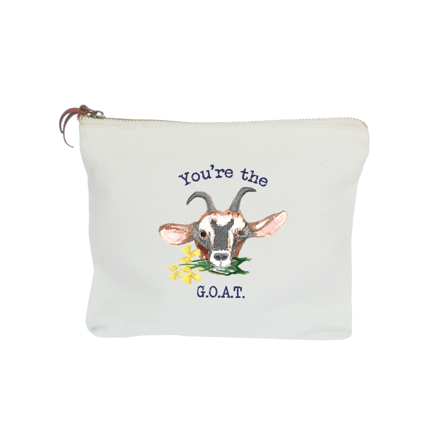 you're the goat zipper pouch