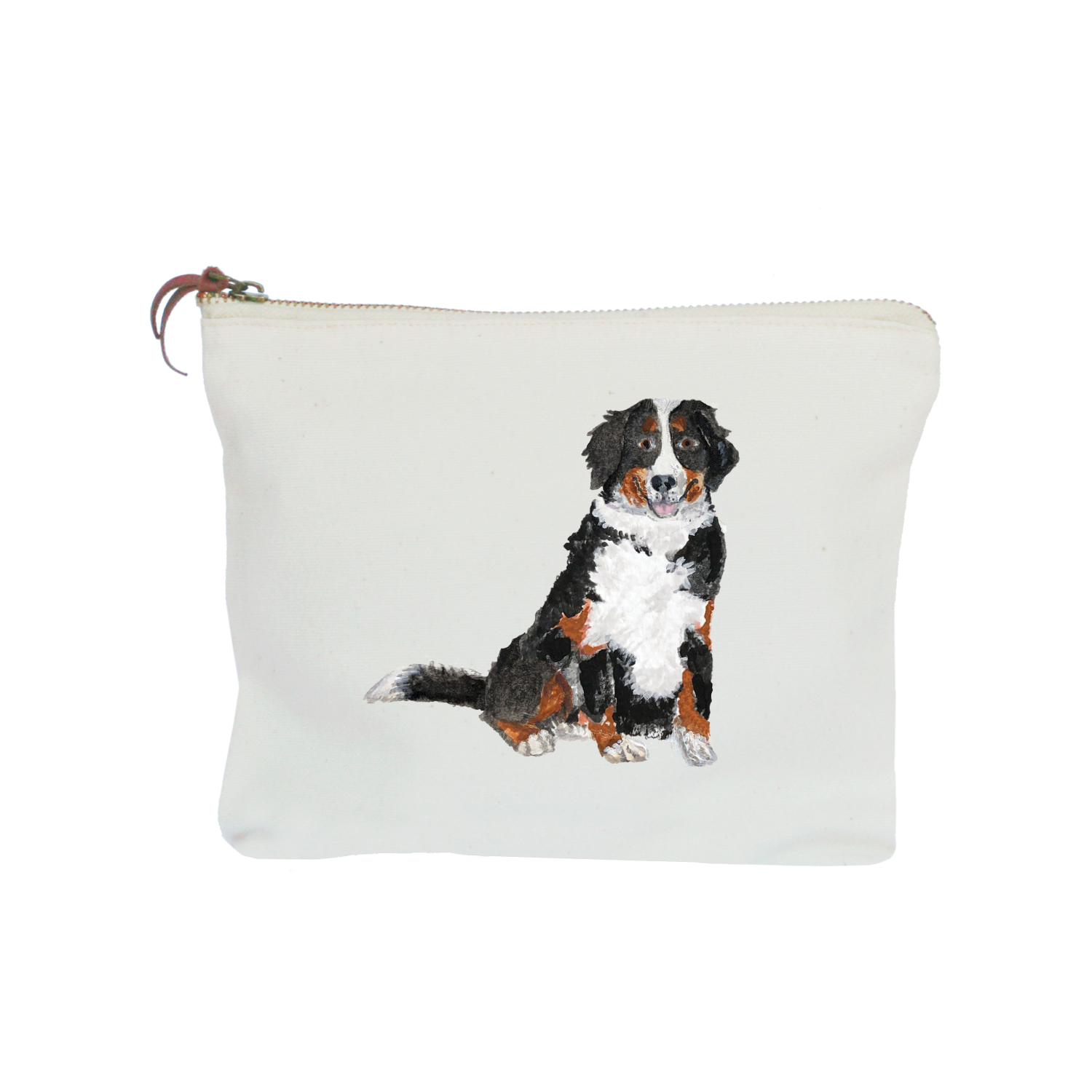 bernese mountain dog zipper pouch