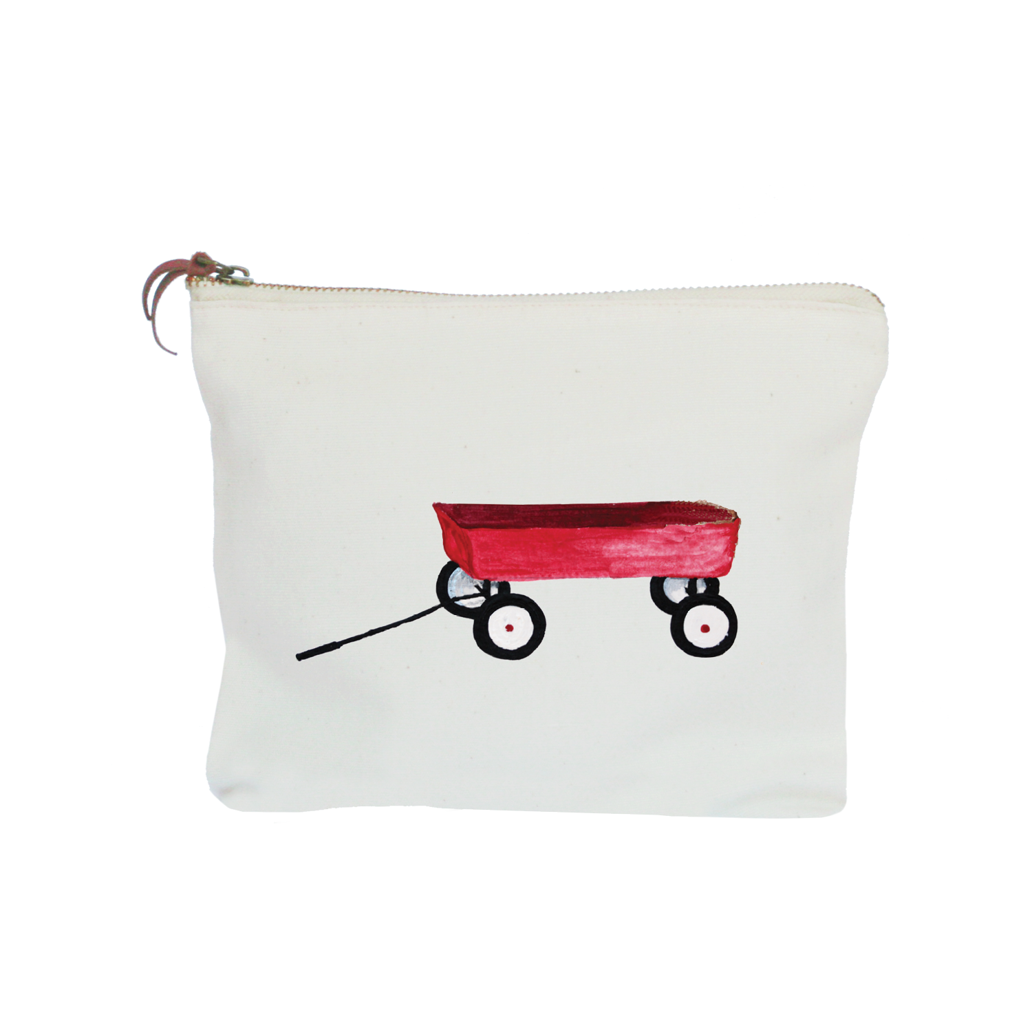 little red wagon zipper pouch