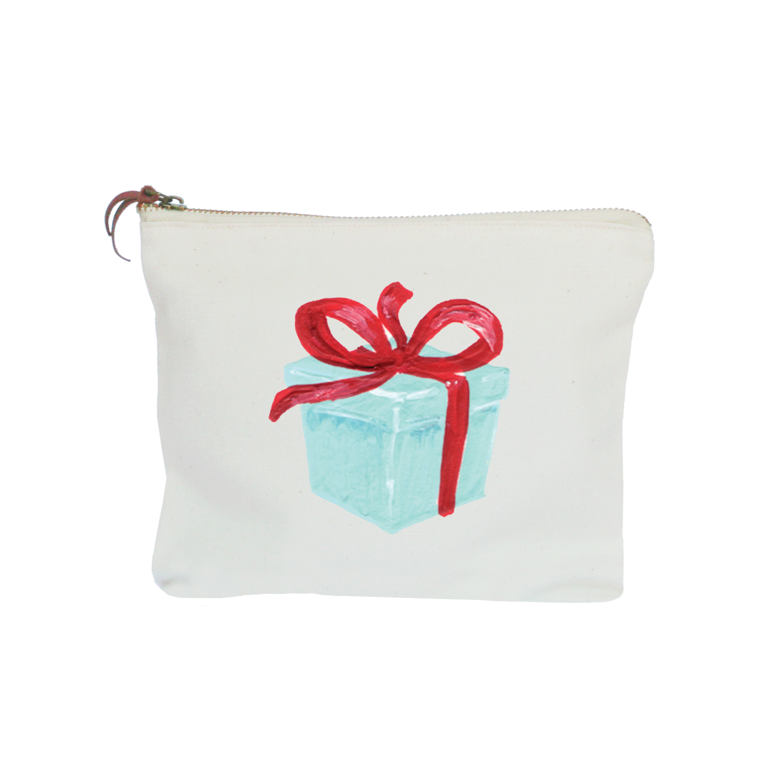 turquoise gift zipper pouch