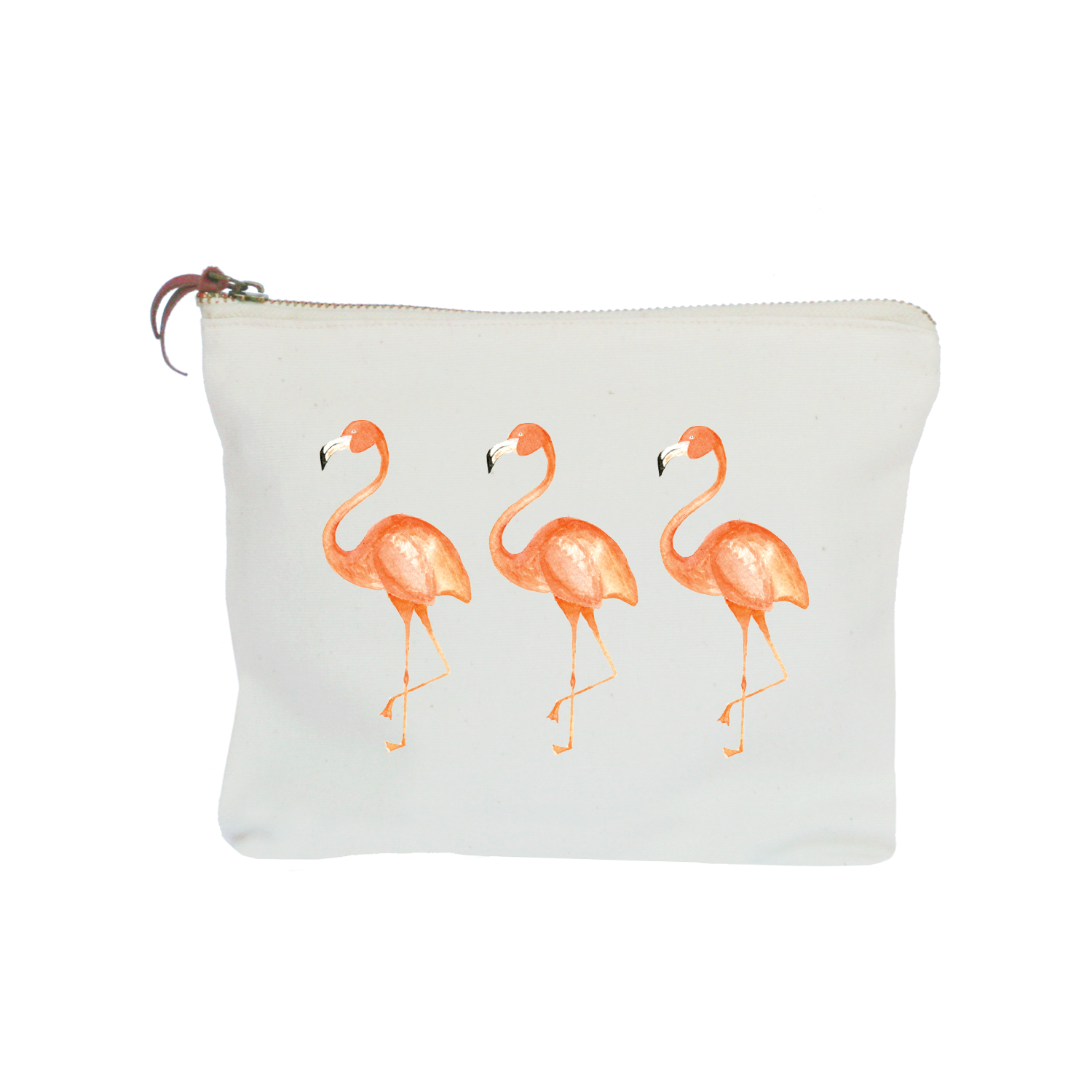 flamingo zipper pouch