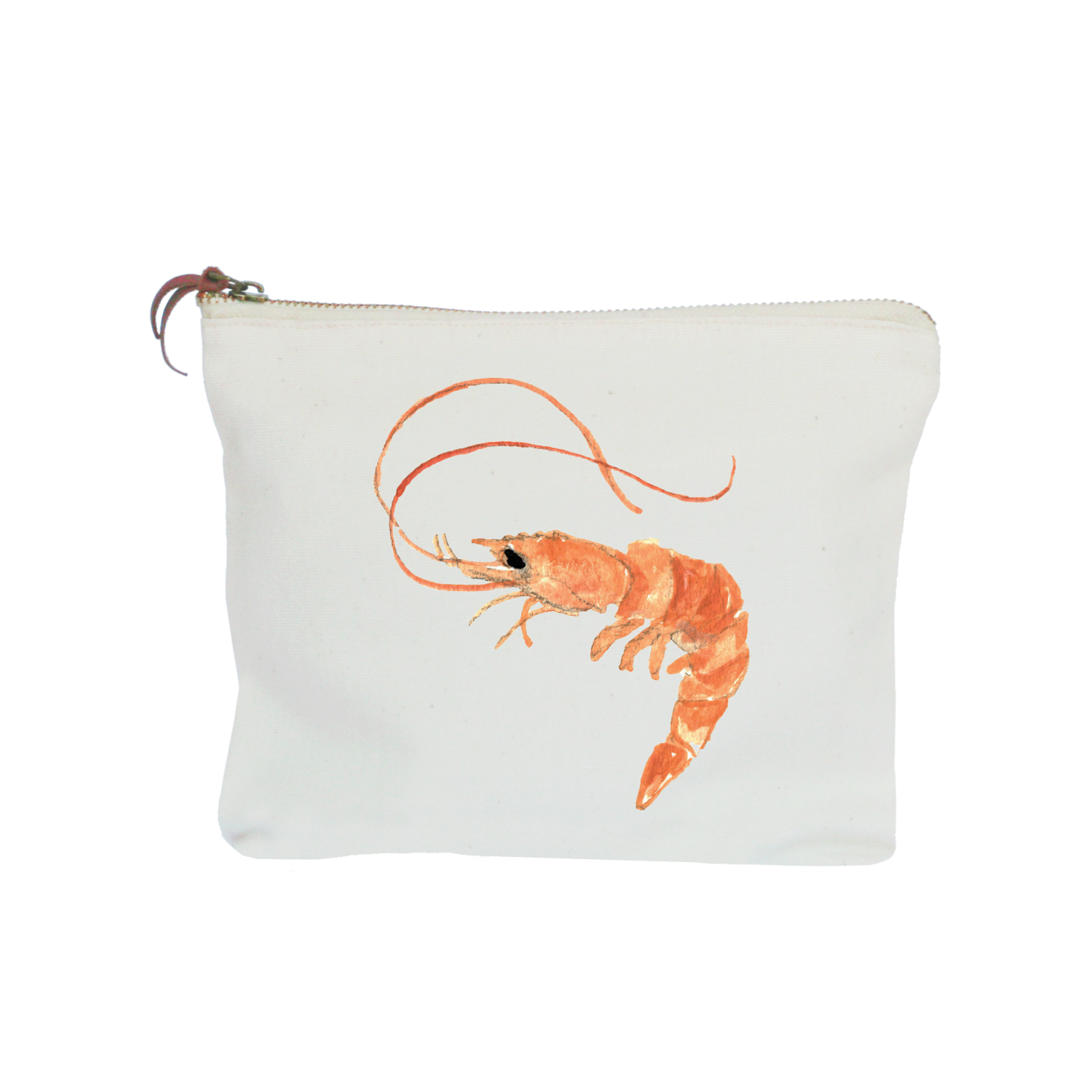 shrimp zipper pouch