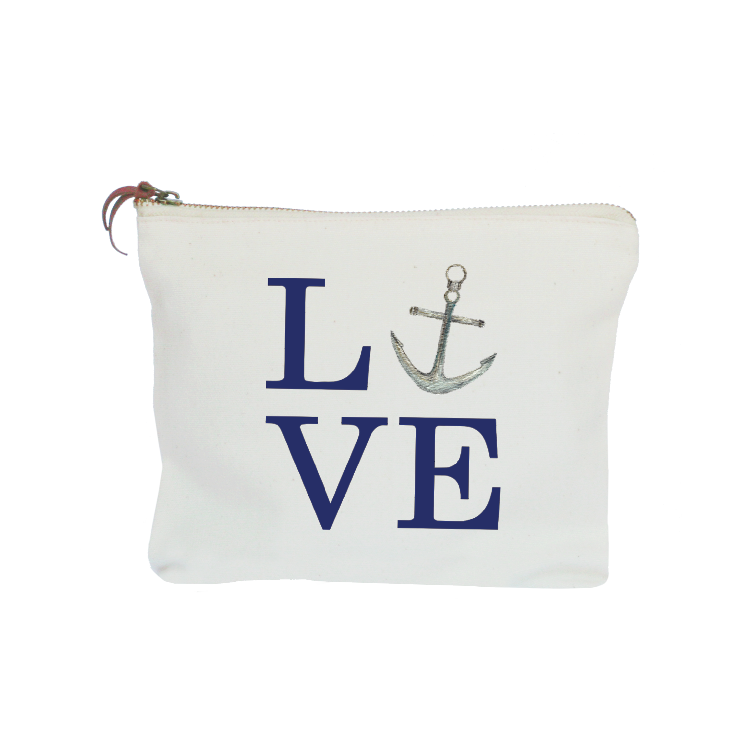 love anchor zipper pouch