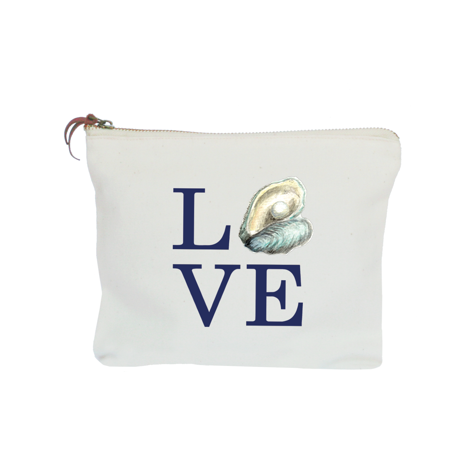 love oyster zipper pouch