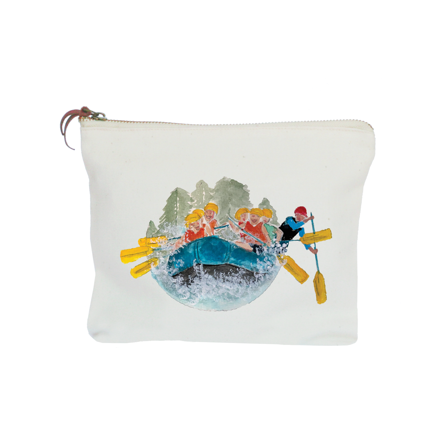 white water rafting zipper pouch