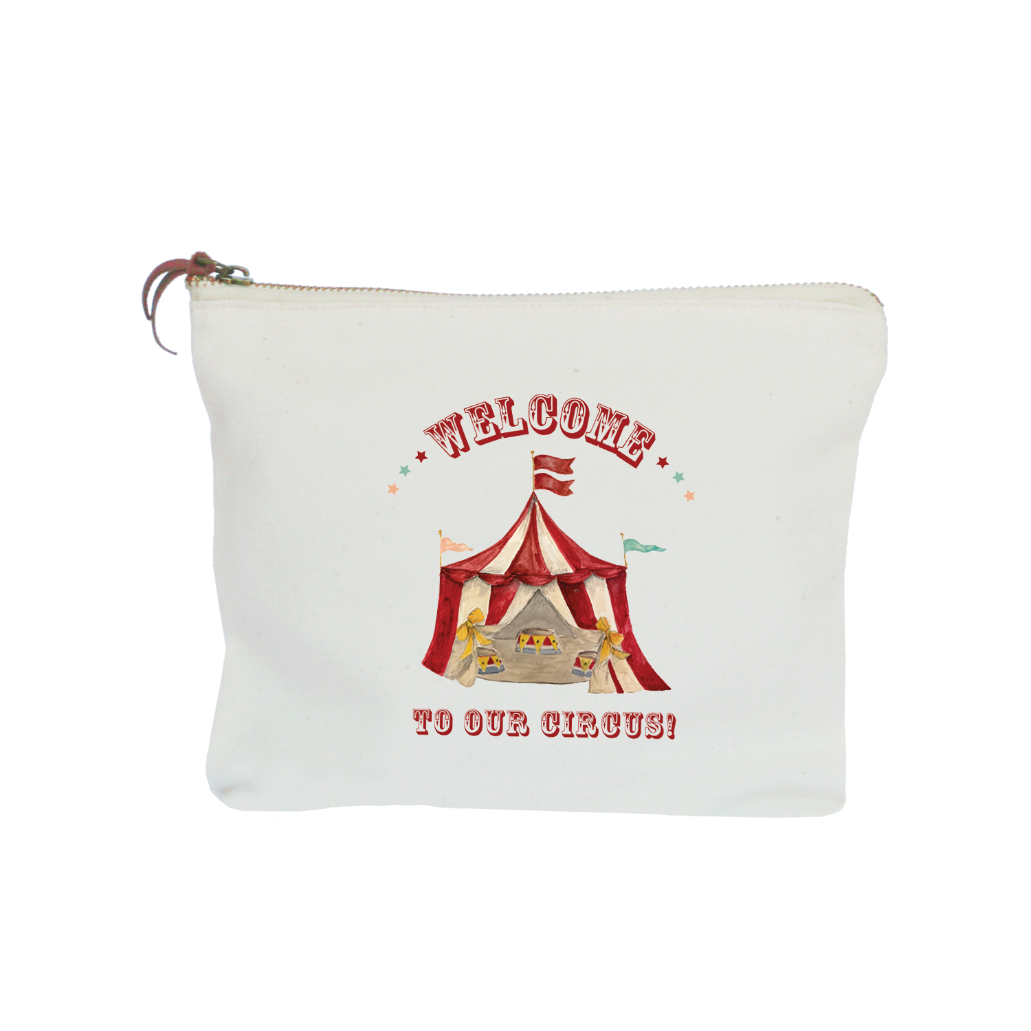 welcome to our circus zipper pouch