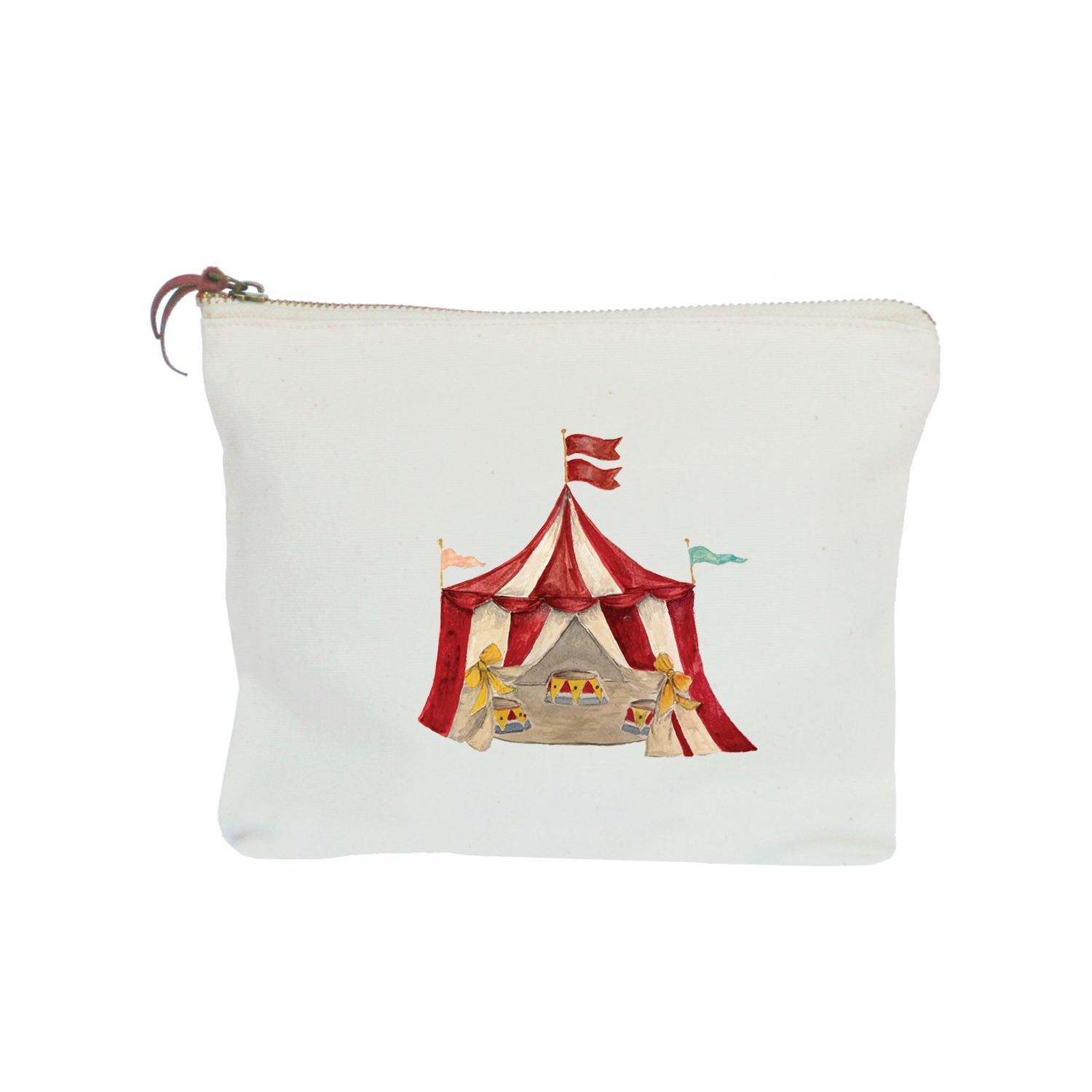 circus tent zipper pouch