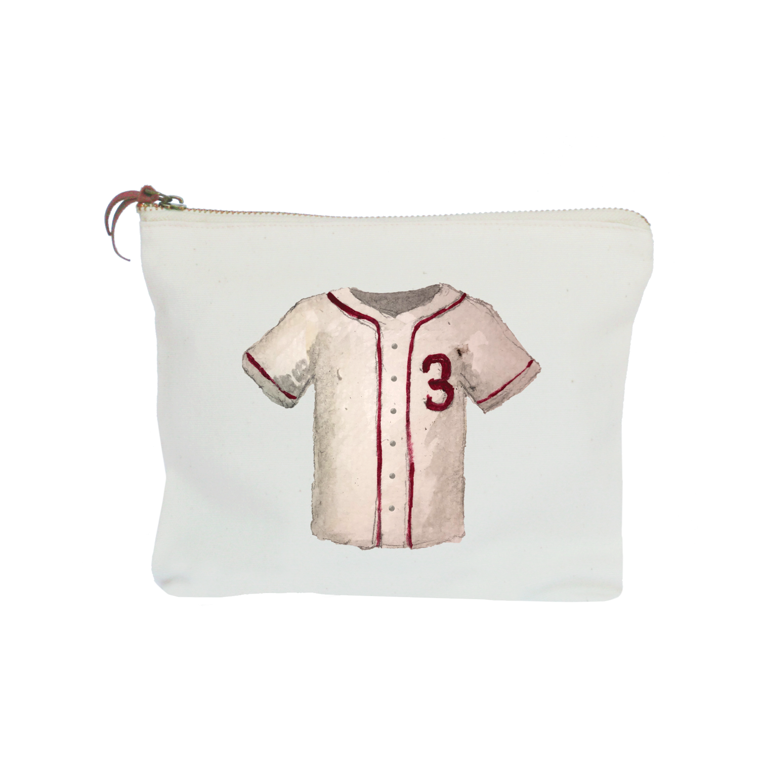baseball jersey zipper pouch