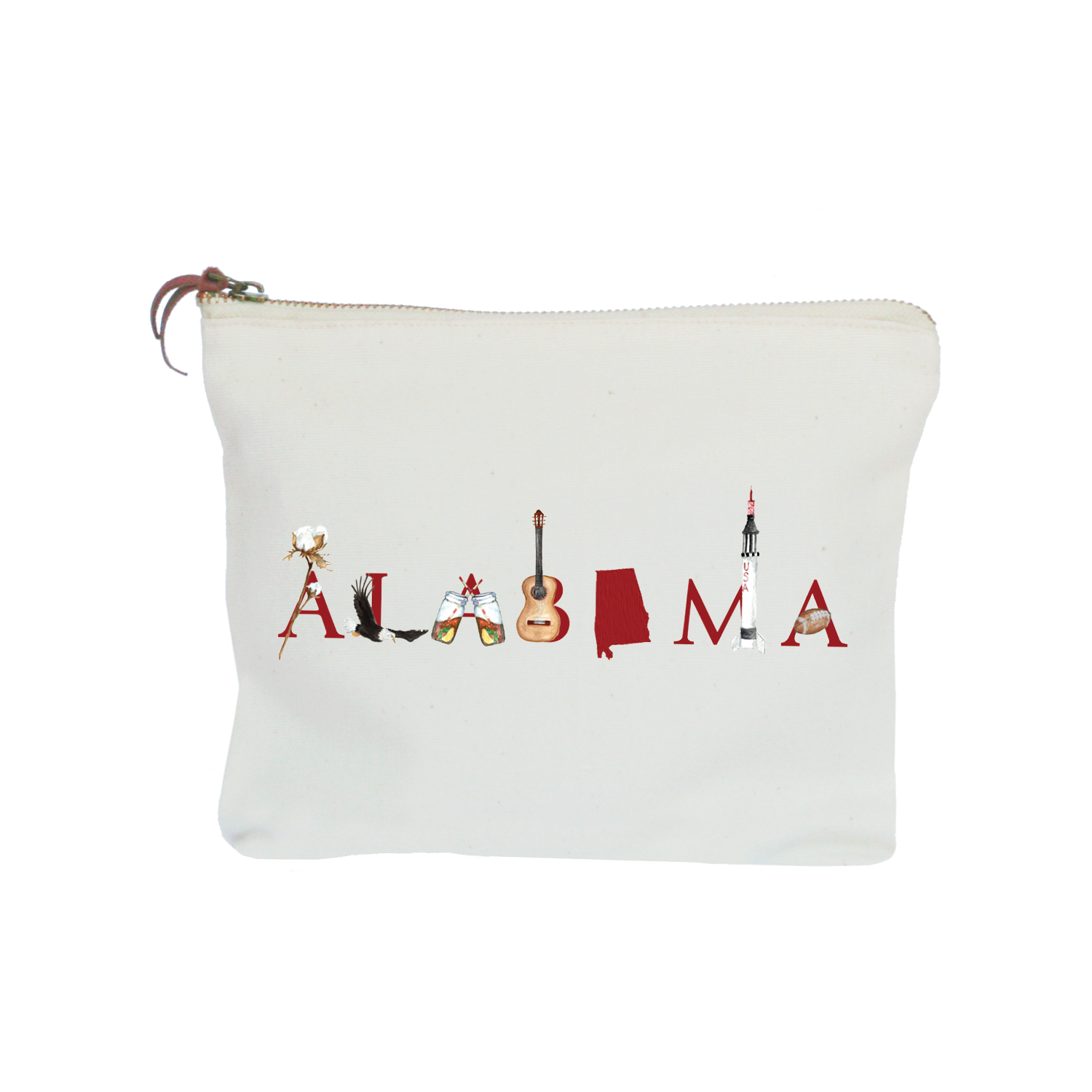 Alabama zipper pouch