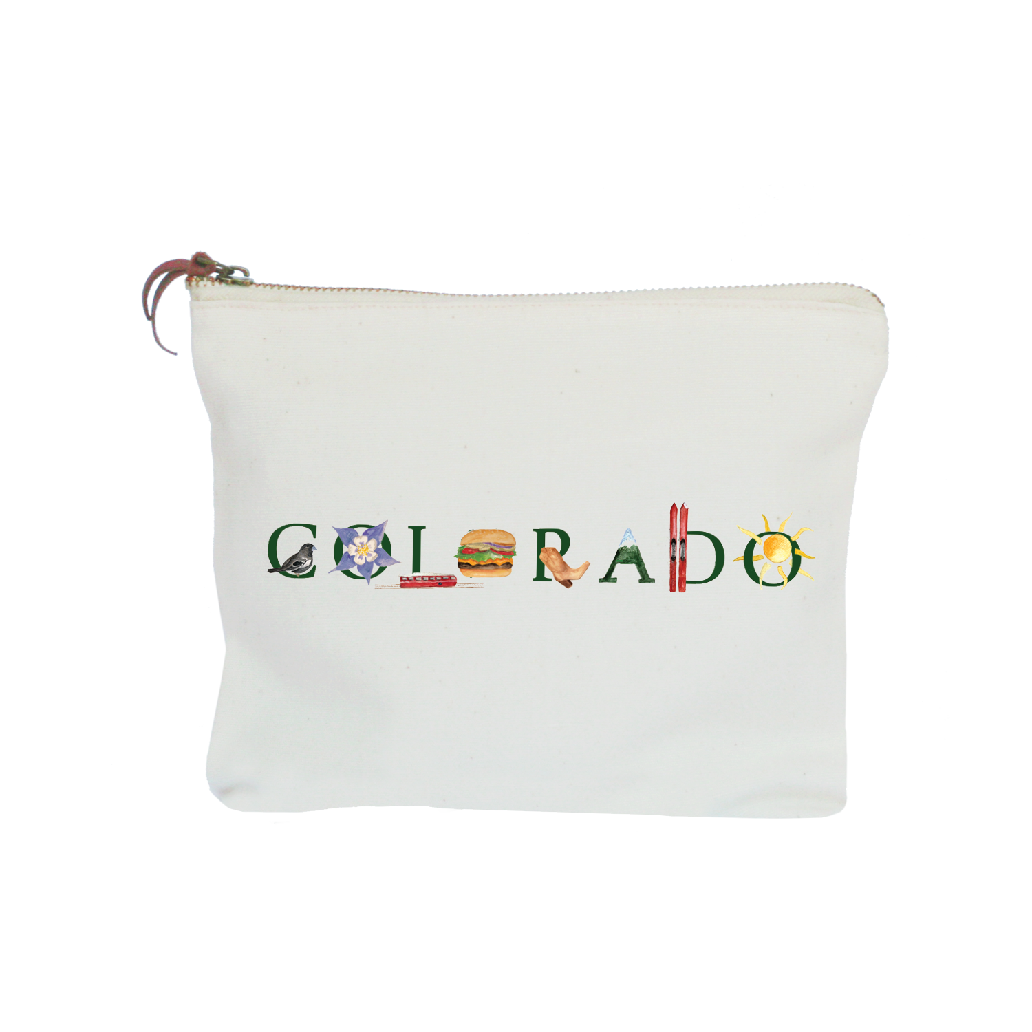 Colorado zipper pouch