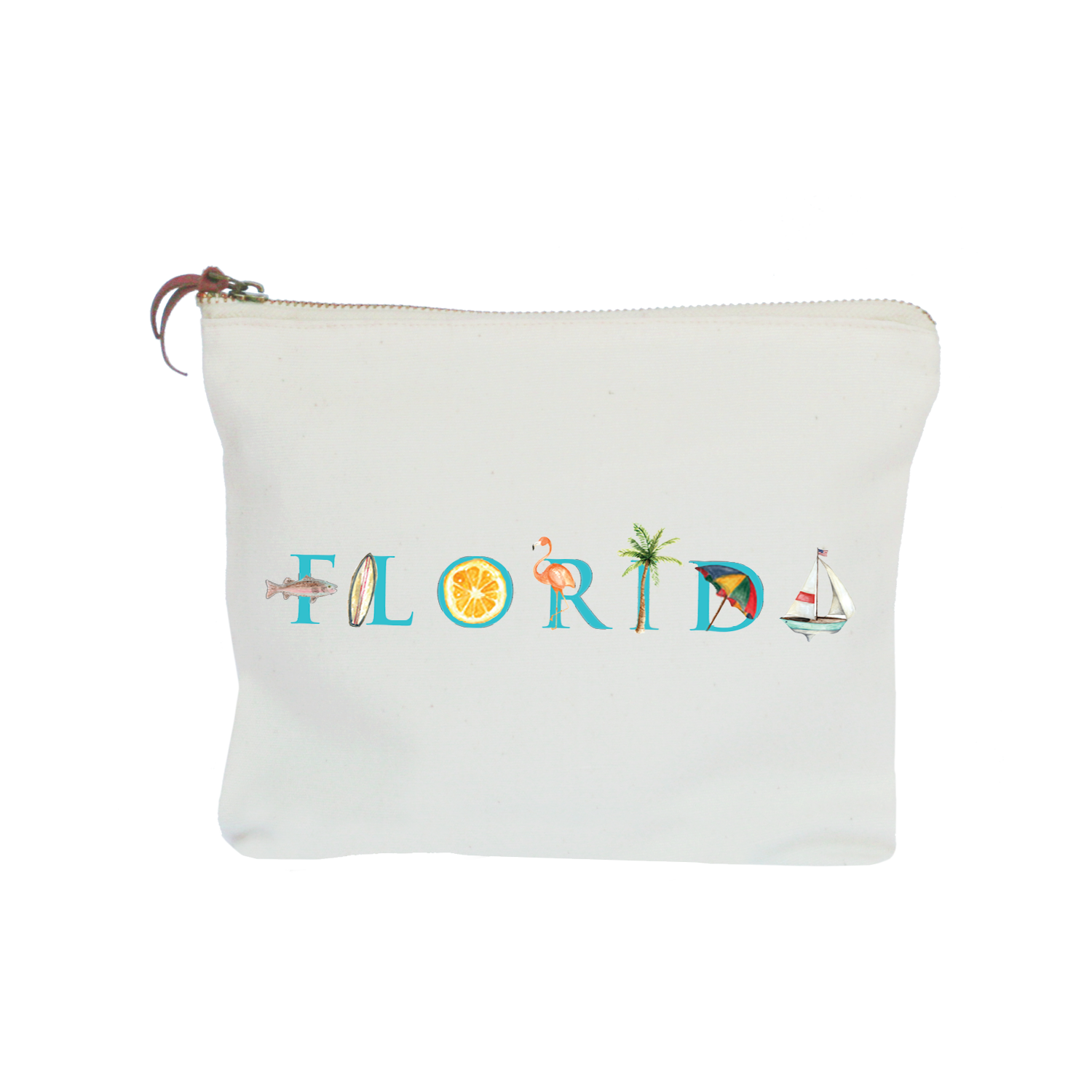 Florida zipper pouch