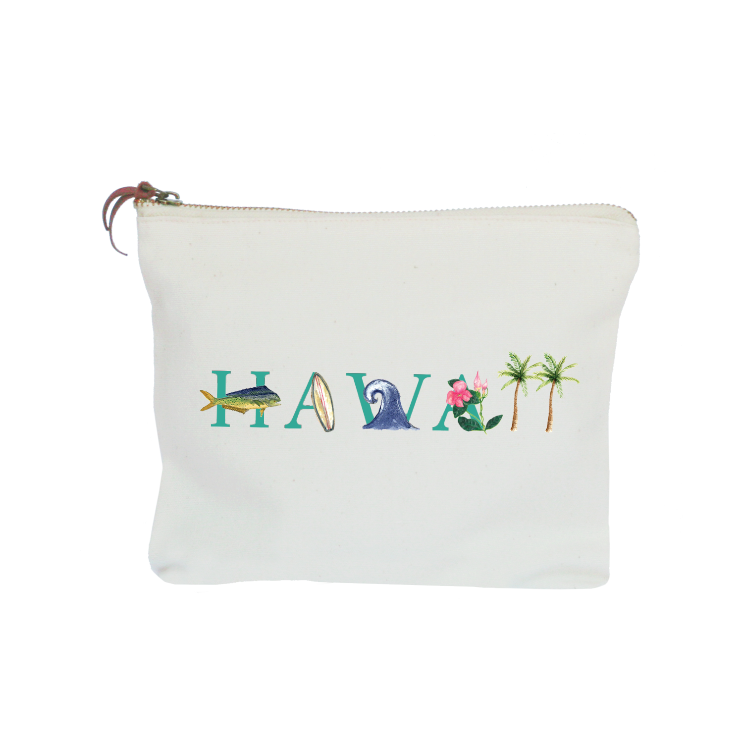 Hawaii zipper pouch