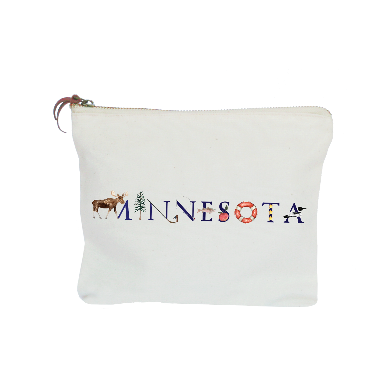 Minnesota zipper pouch