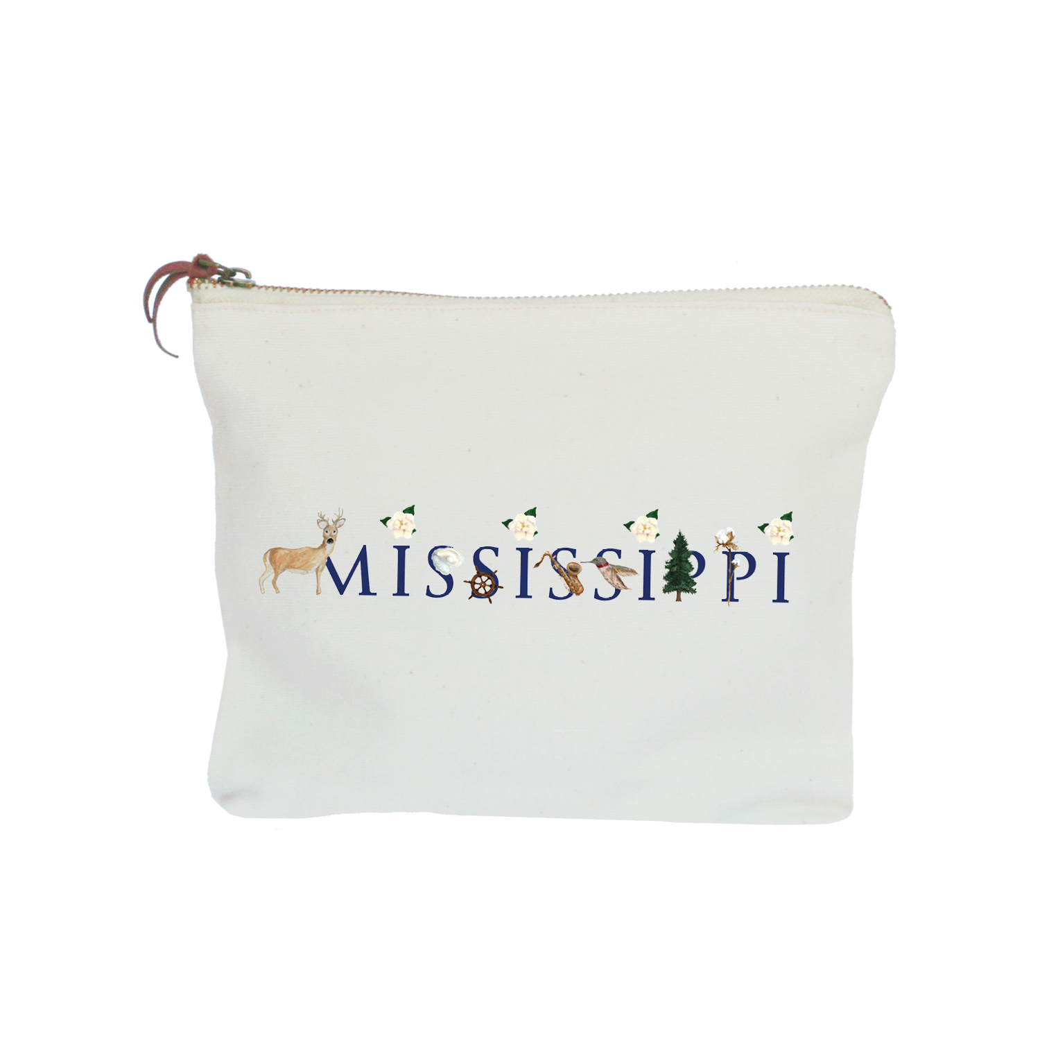 Mississippi zipper pouch