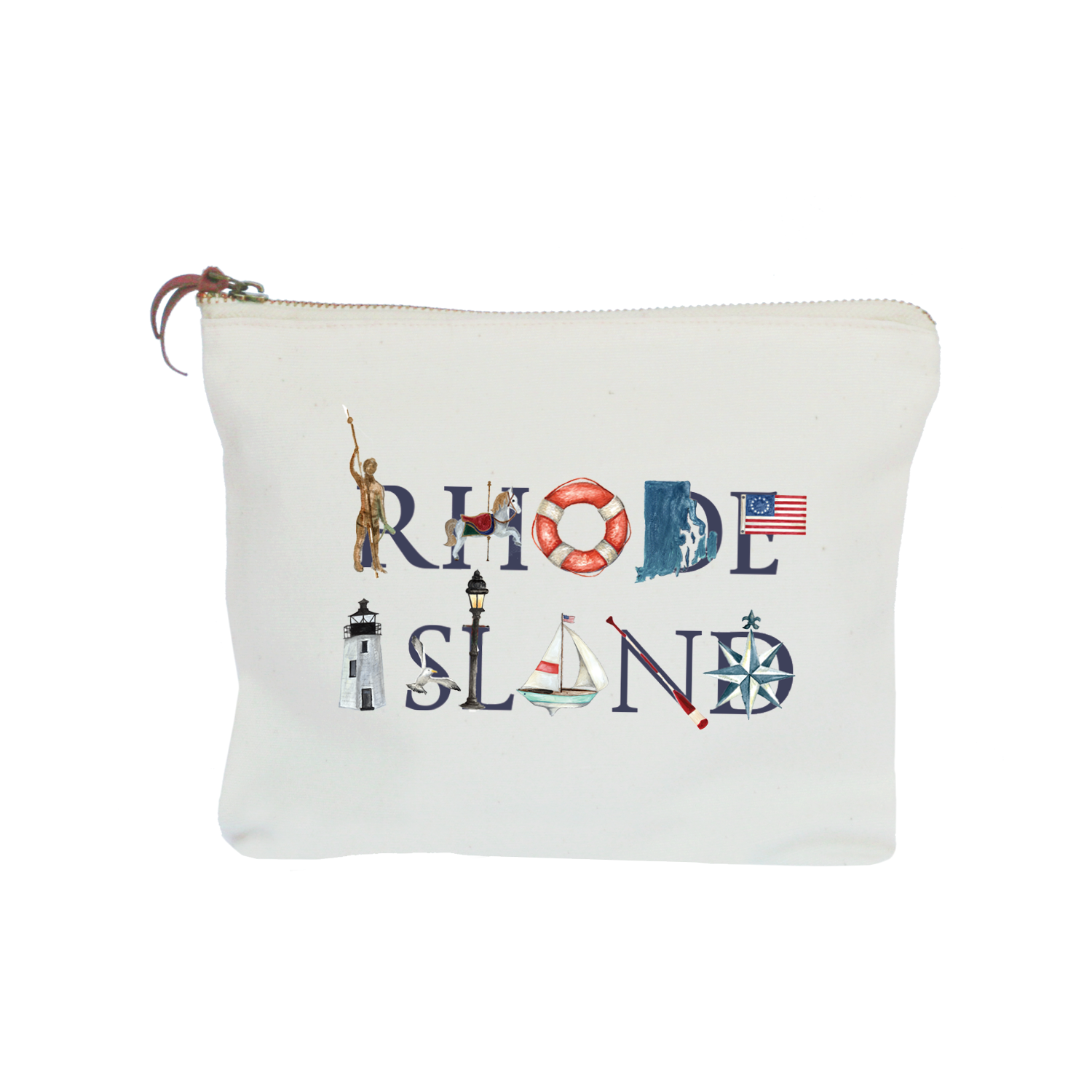 rhode island zipper pouch