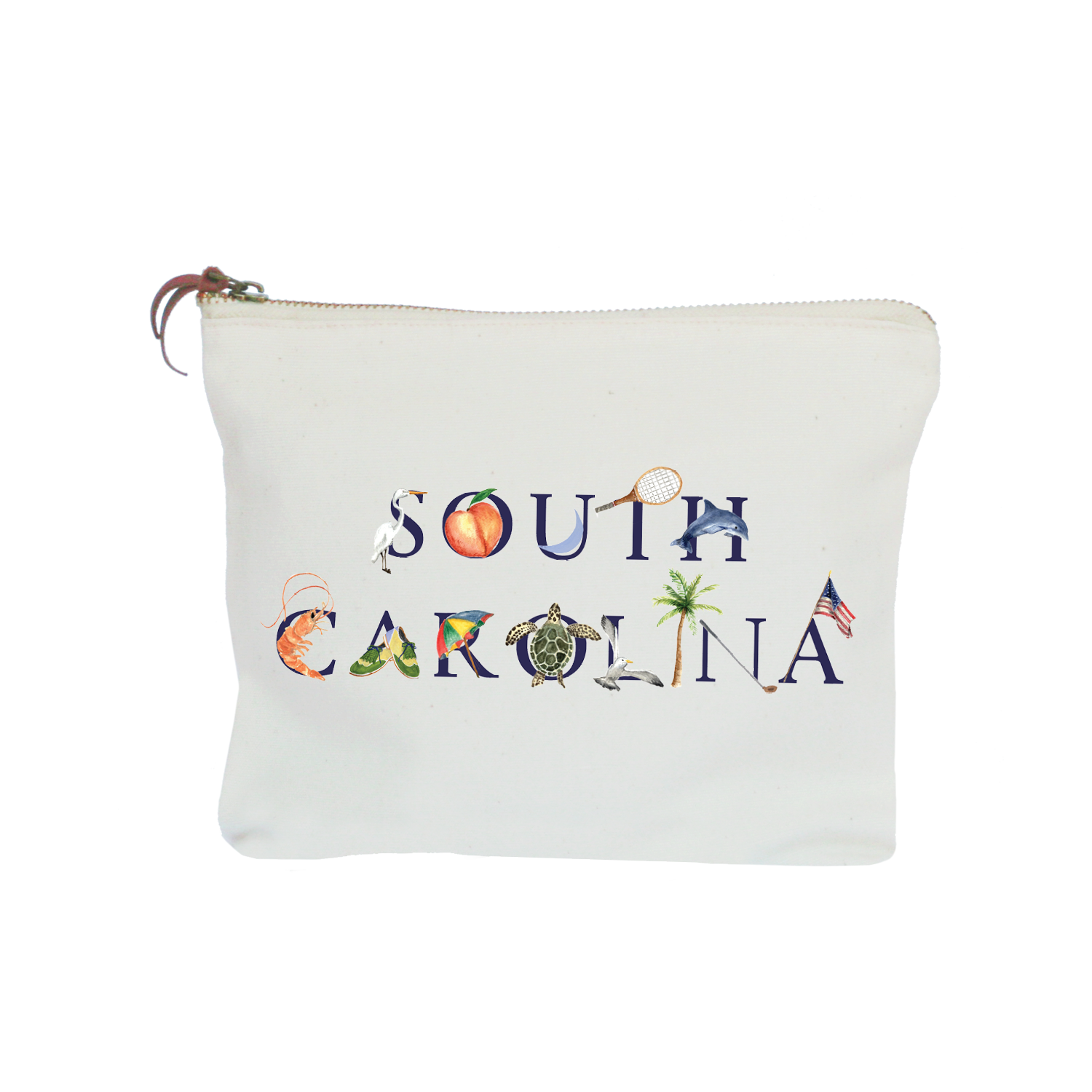 South Carolina zipper pouch