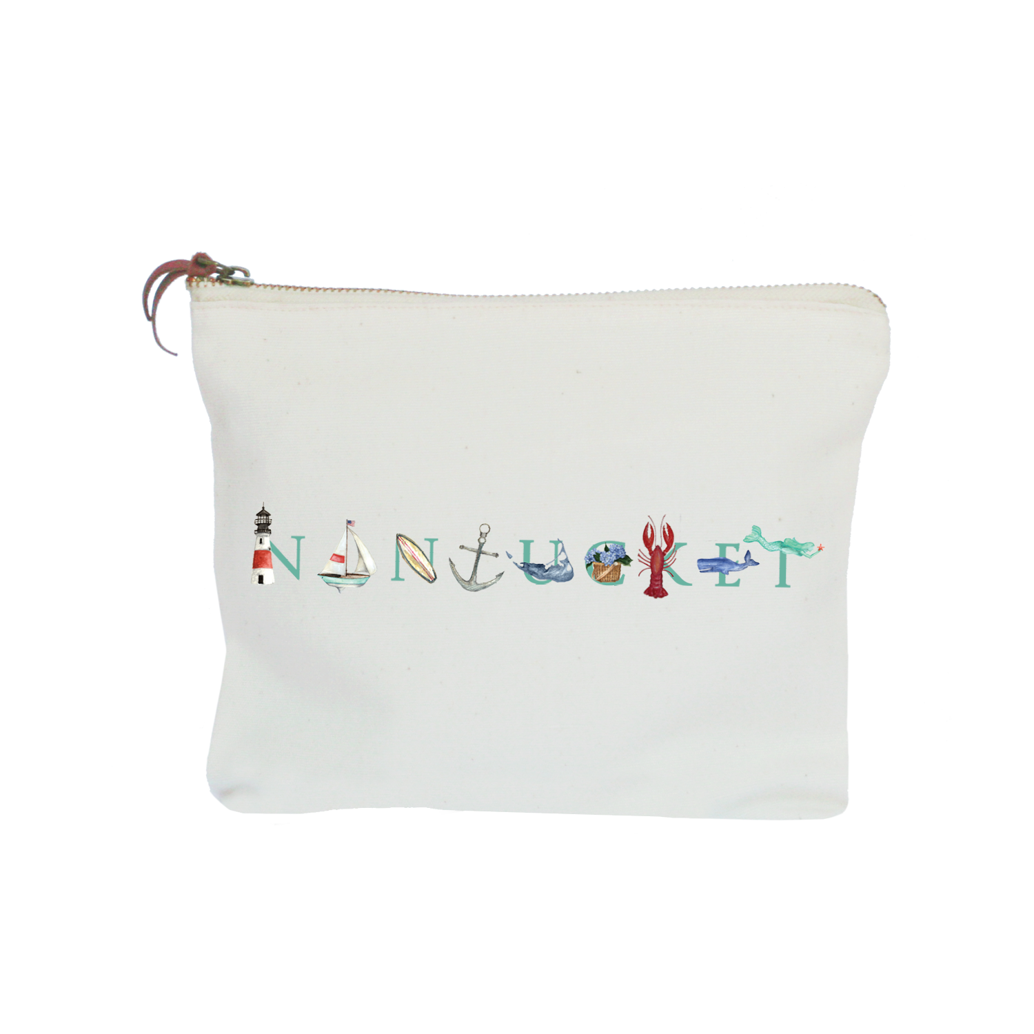 Nantucket zipper pouch