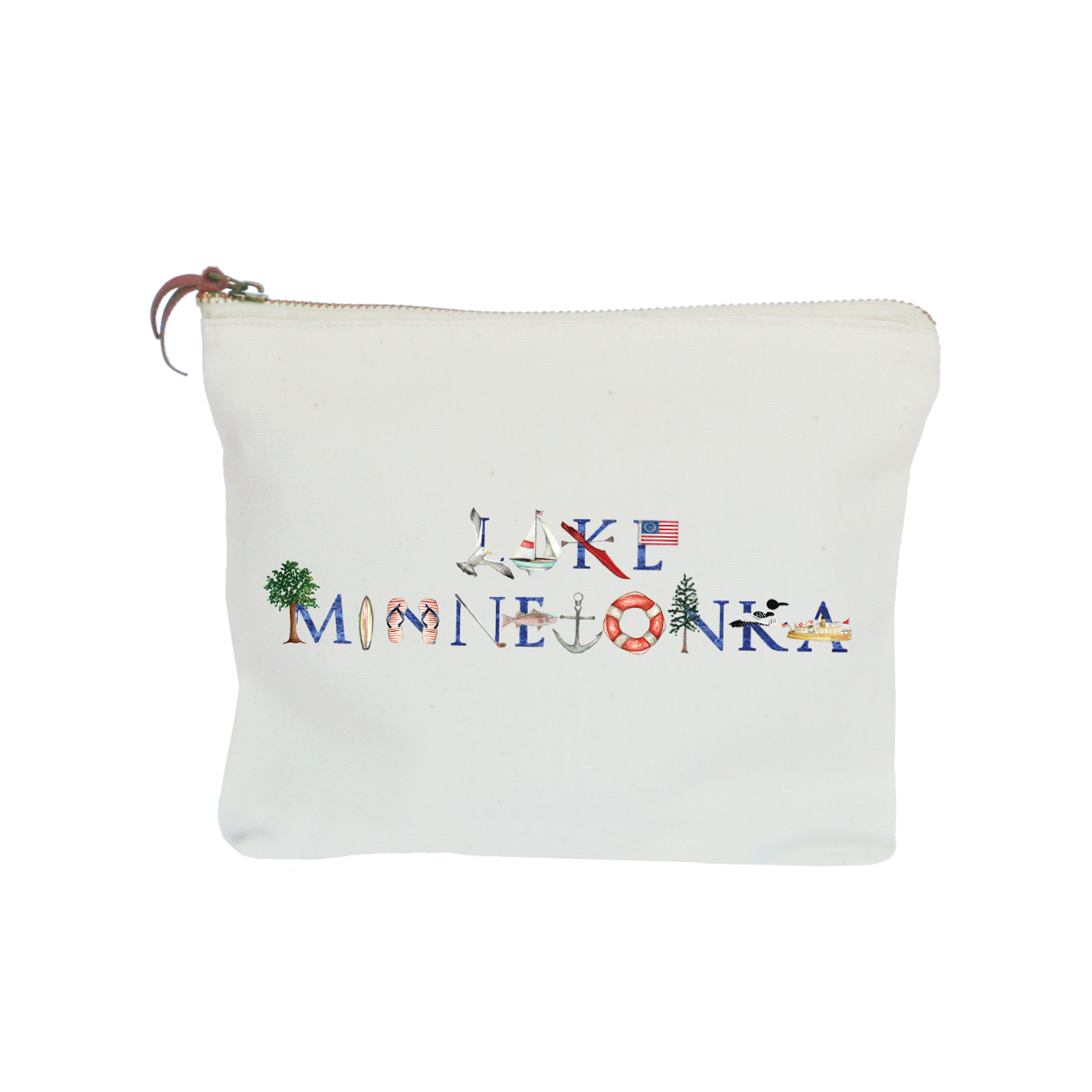 Lake Minnetonka zipper pouch