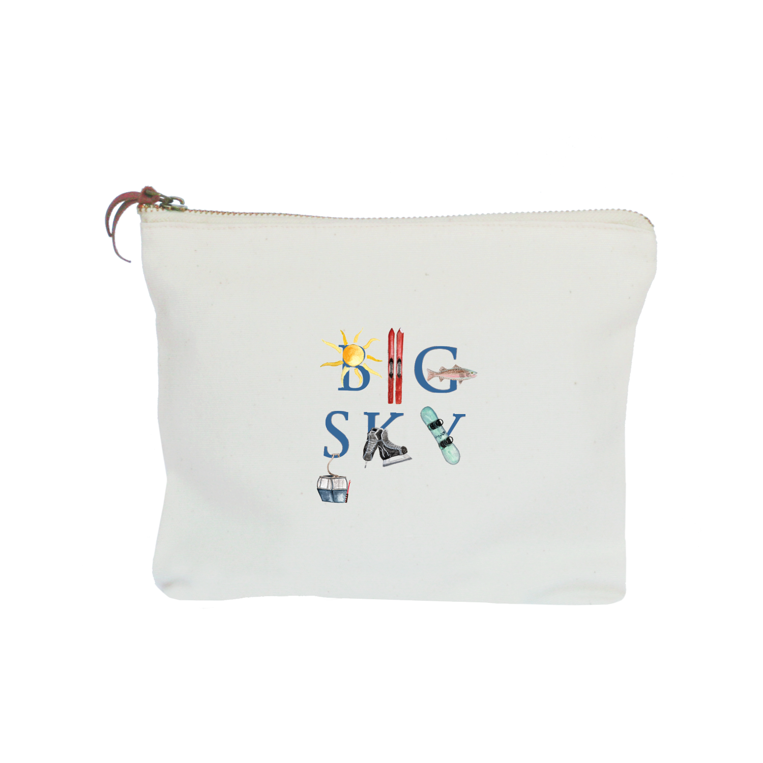 Big Sky zipper pouch