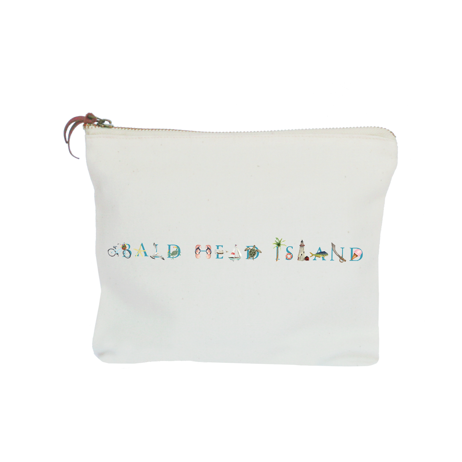 Bald Head Island zipper pouch