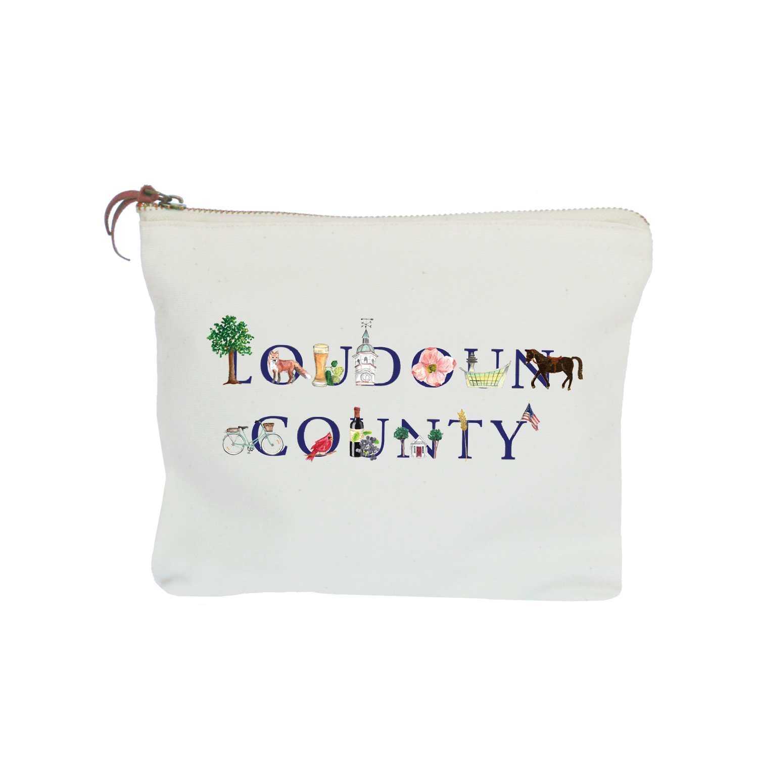 loudoun county zipper pouch