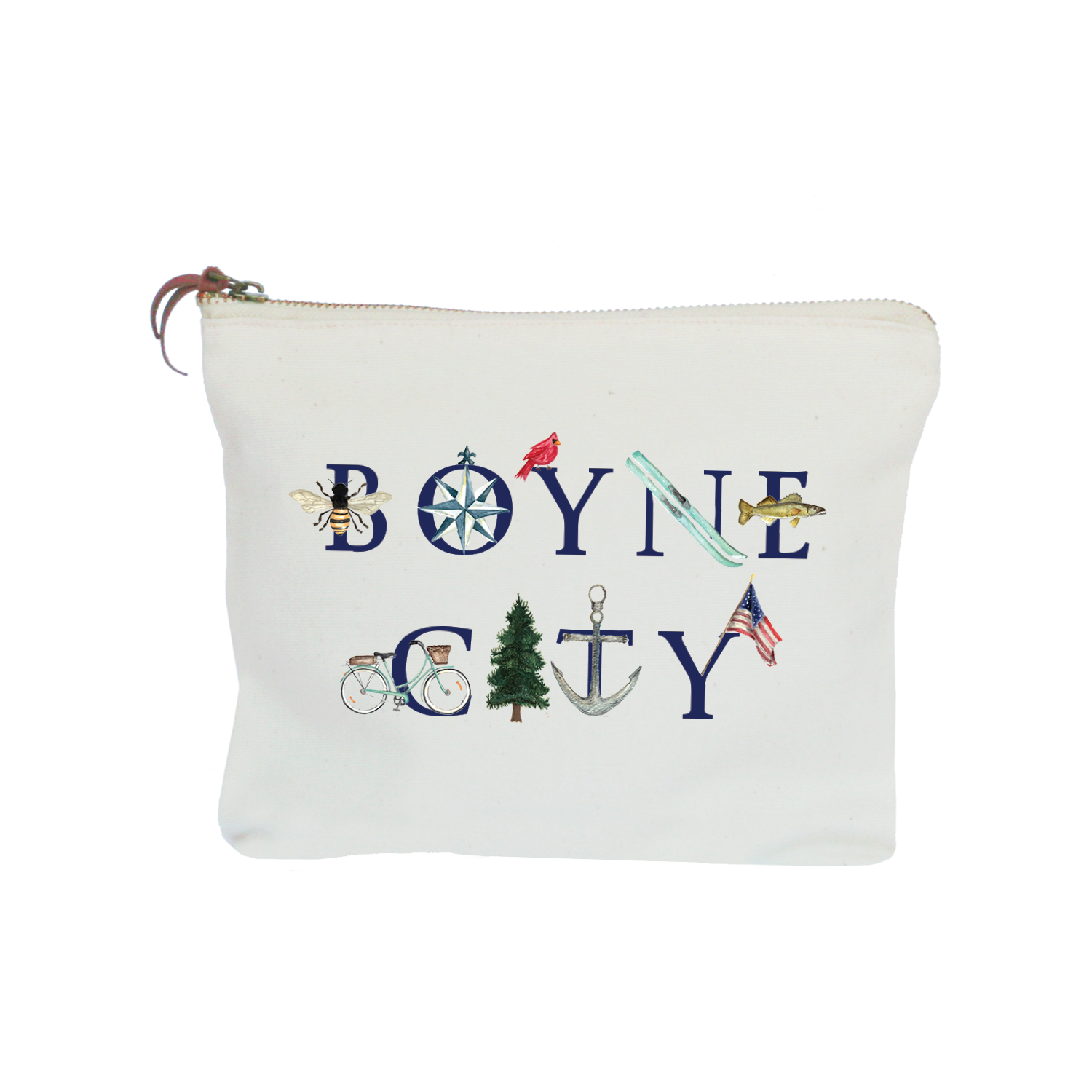 Boyne City zipper pouch