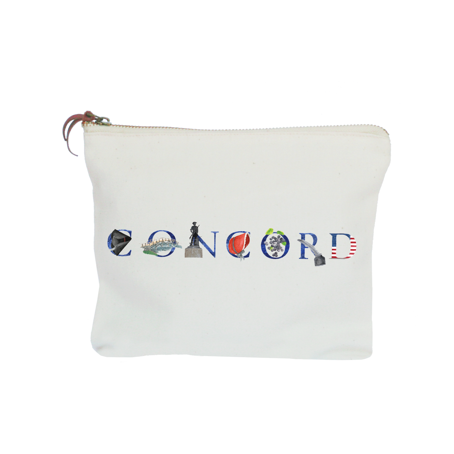 Concord zipper pouch