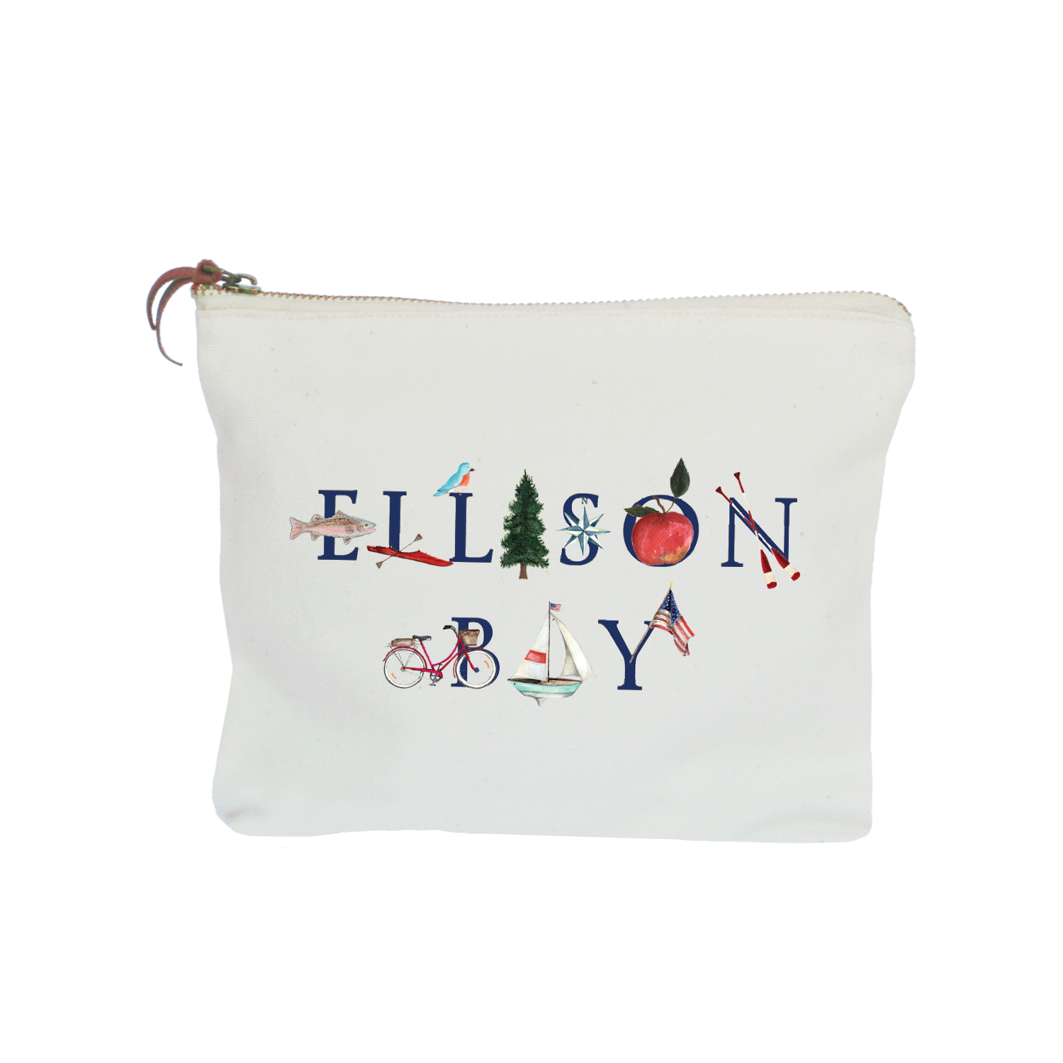 Ellison Bay zipper pouch