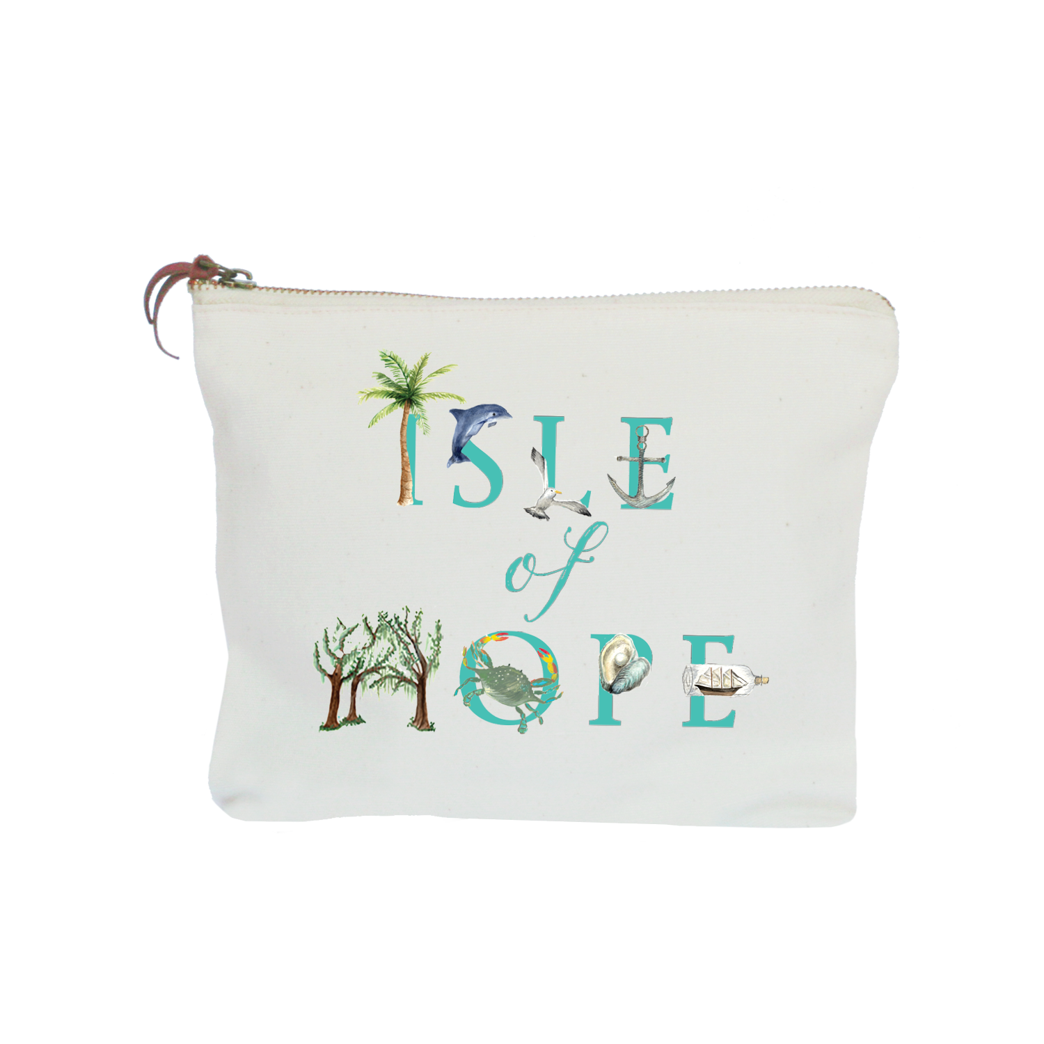 Isle of Hope zipper pouch