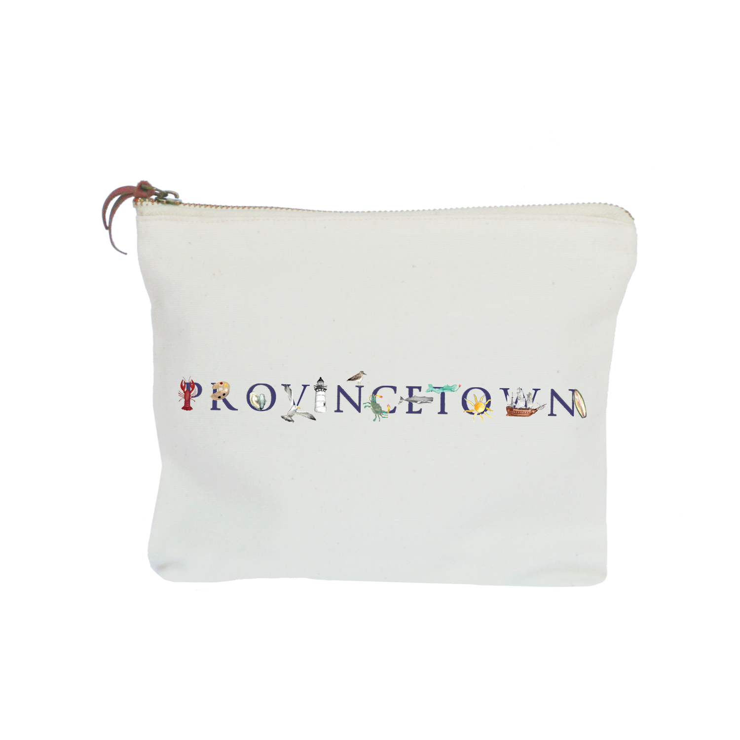 Provincetown zipper pouch