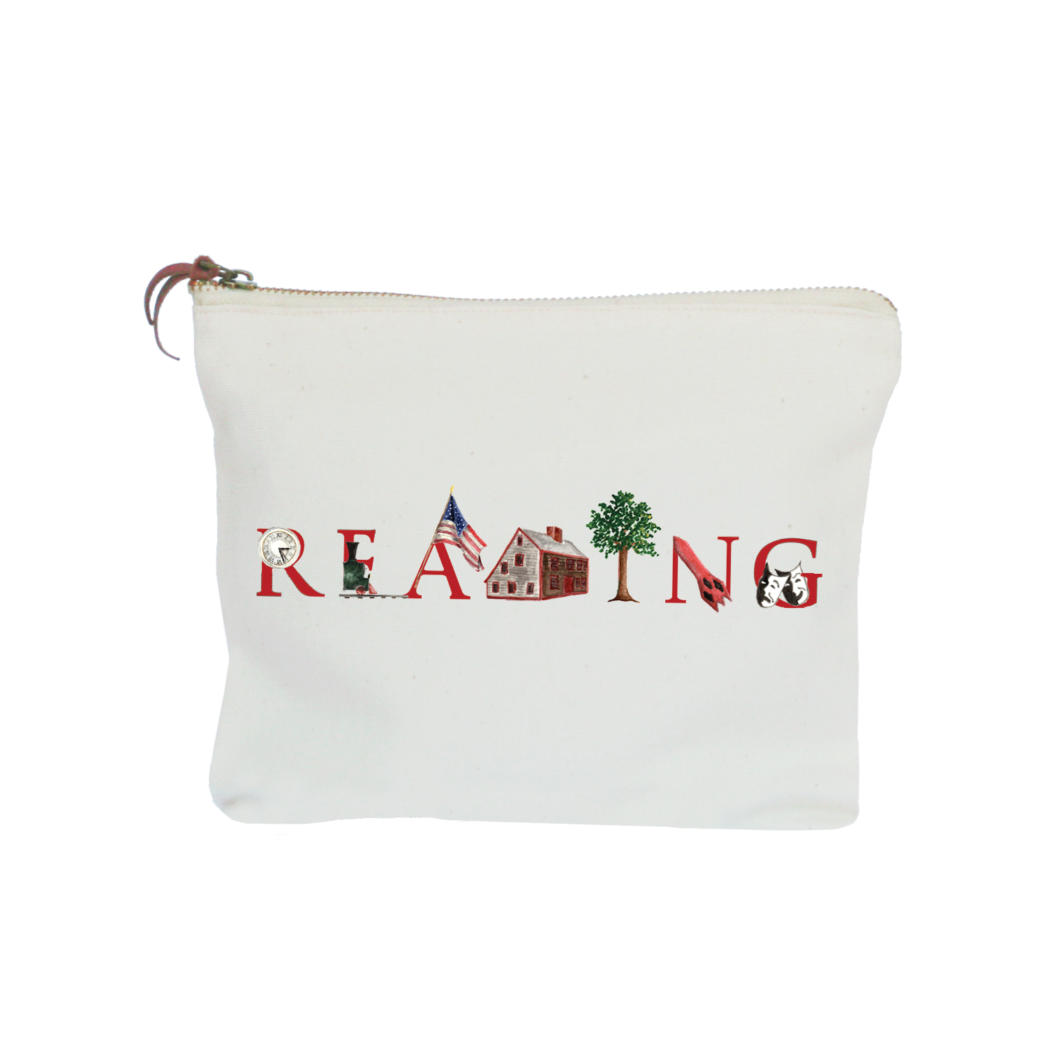 Reading zipper pouch