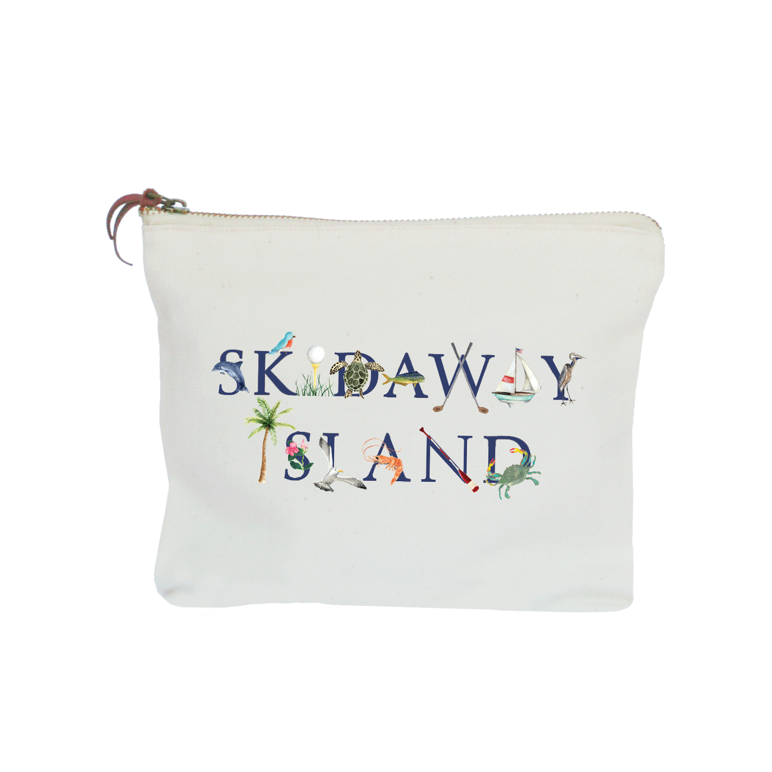 Skidaway Island zipper pouch