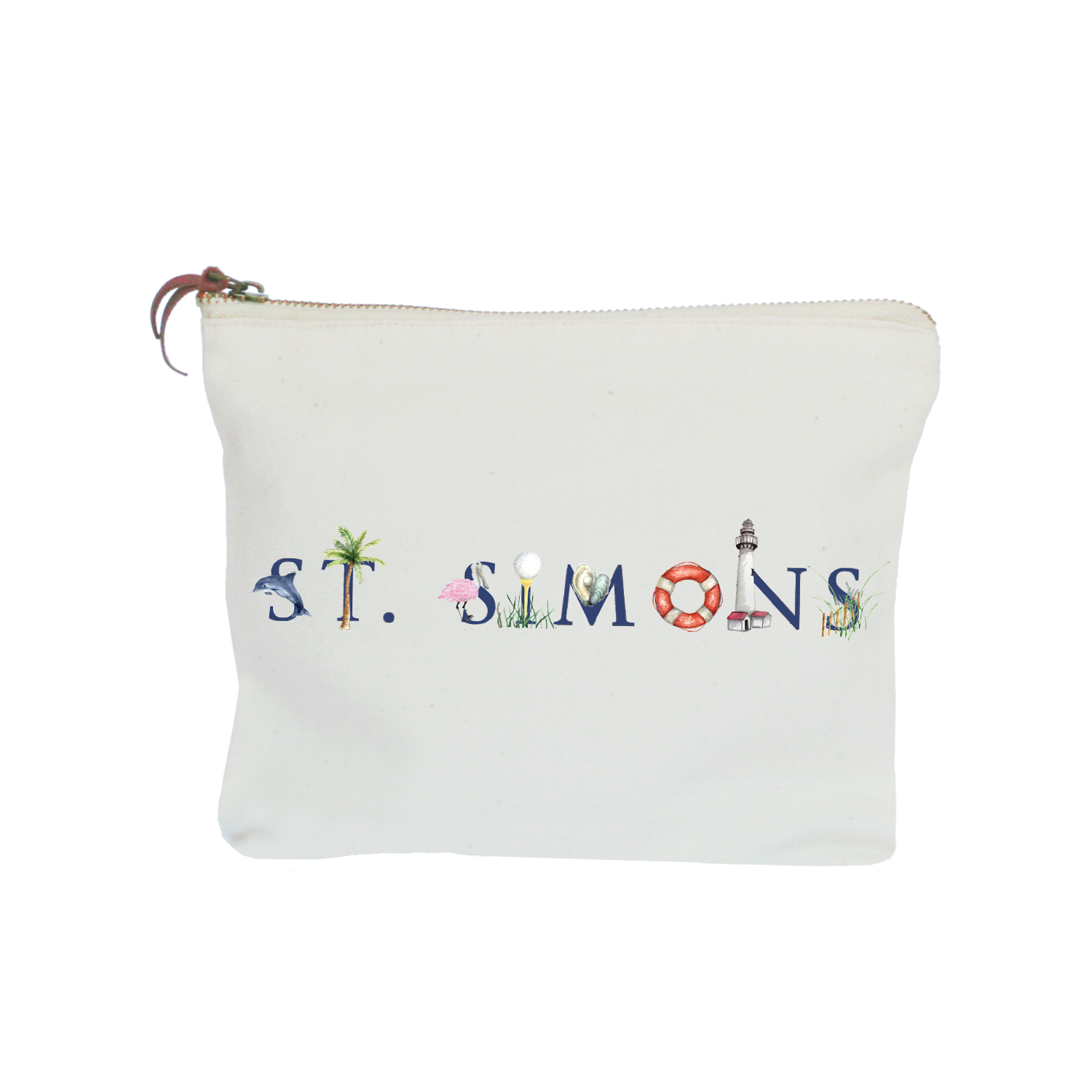 St. Simons zipper pouch