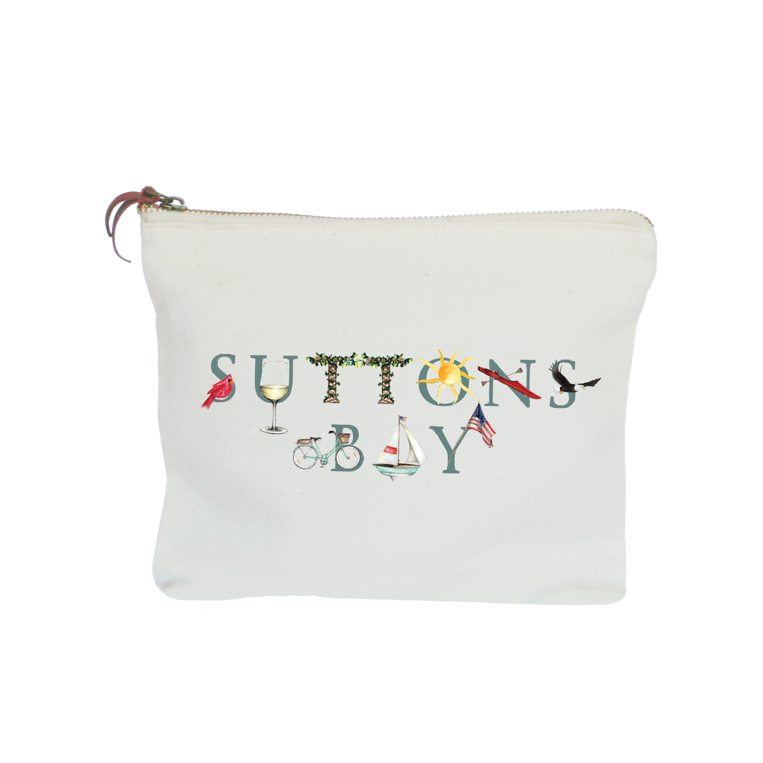 Suttons Bay zipper pouch