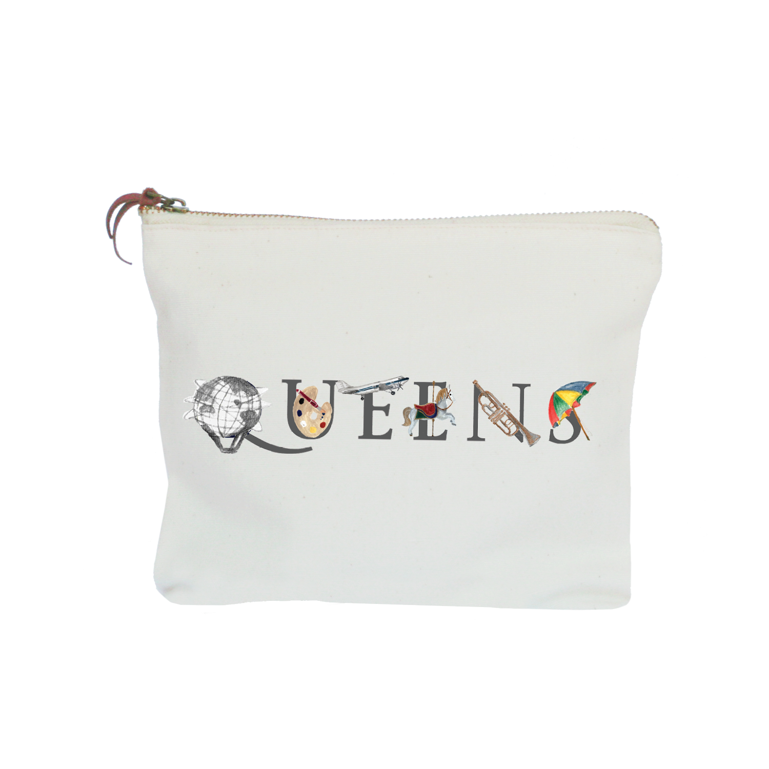 queens zipper pouch