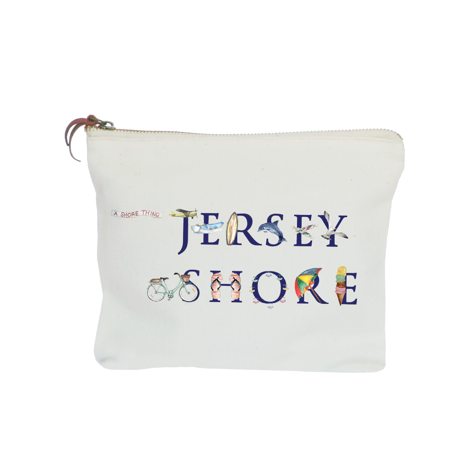 jersey shore zipper pouch