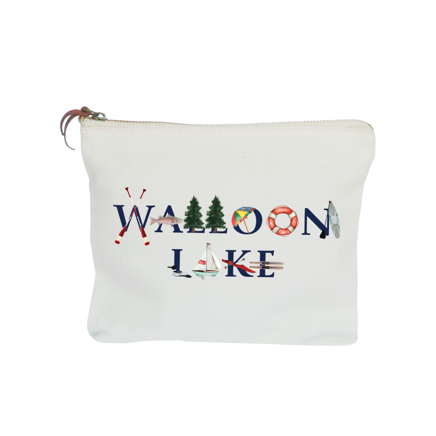 walloon lake zipper pouch