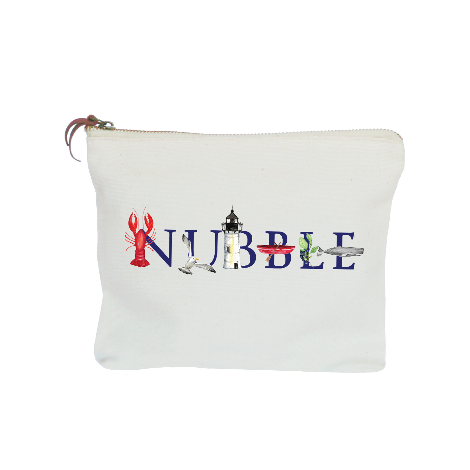 nubble zipper pouch