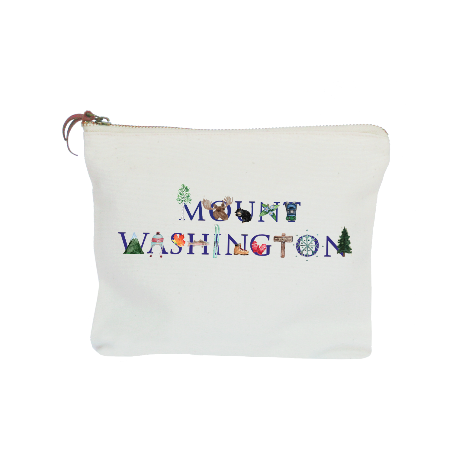 mount washington zipper pouch